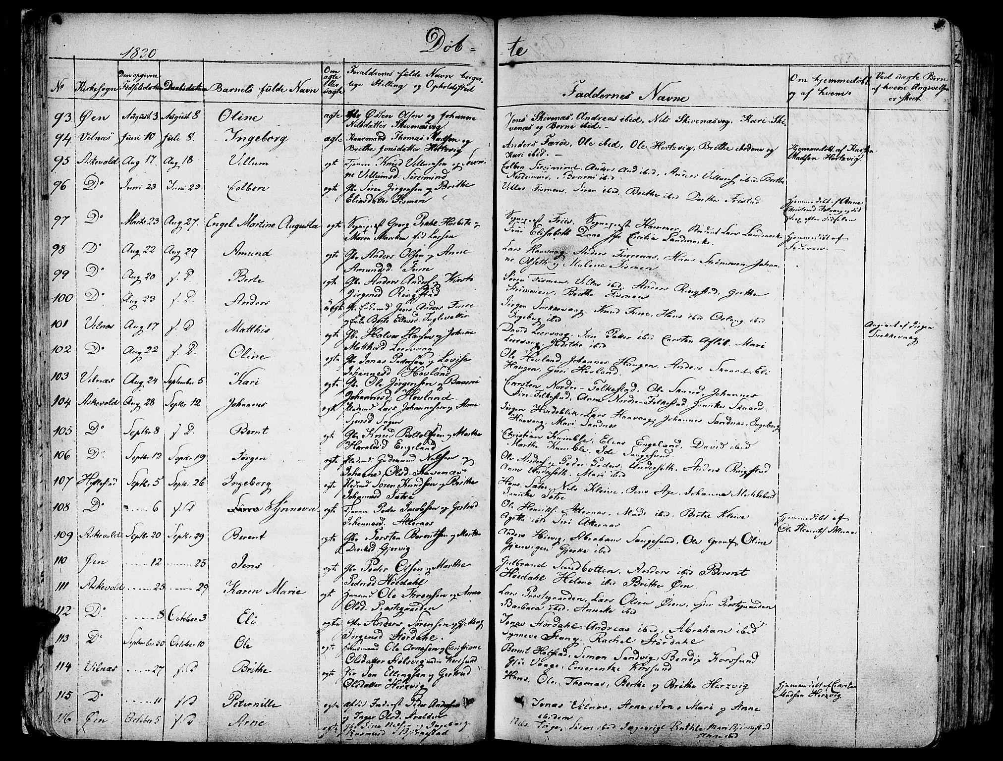 Askvoll sokneprestembete, AV/SAB-A-79501/H/Haa/Haaa/L0010: Parish register (official) no. A 10, 1821-1844, p. 80-81