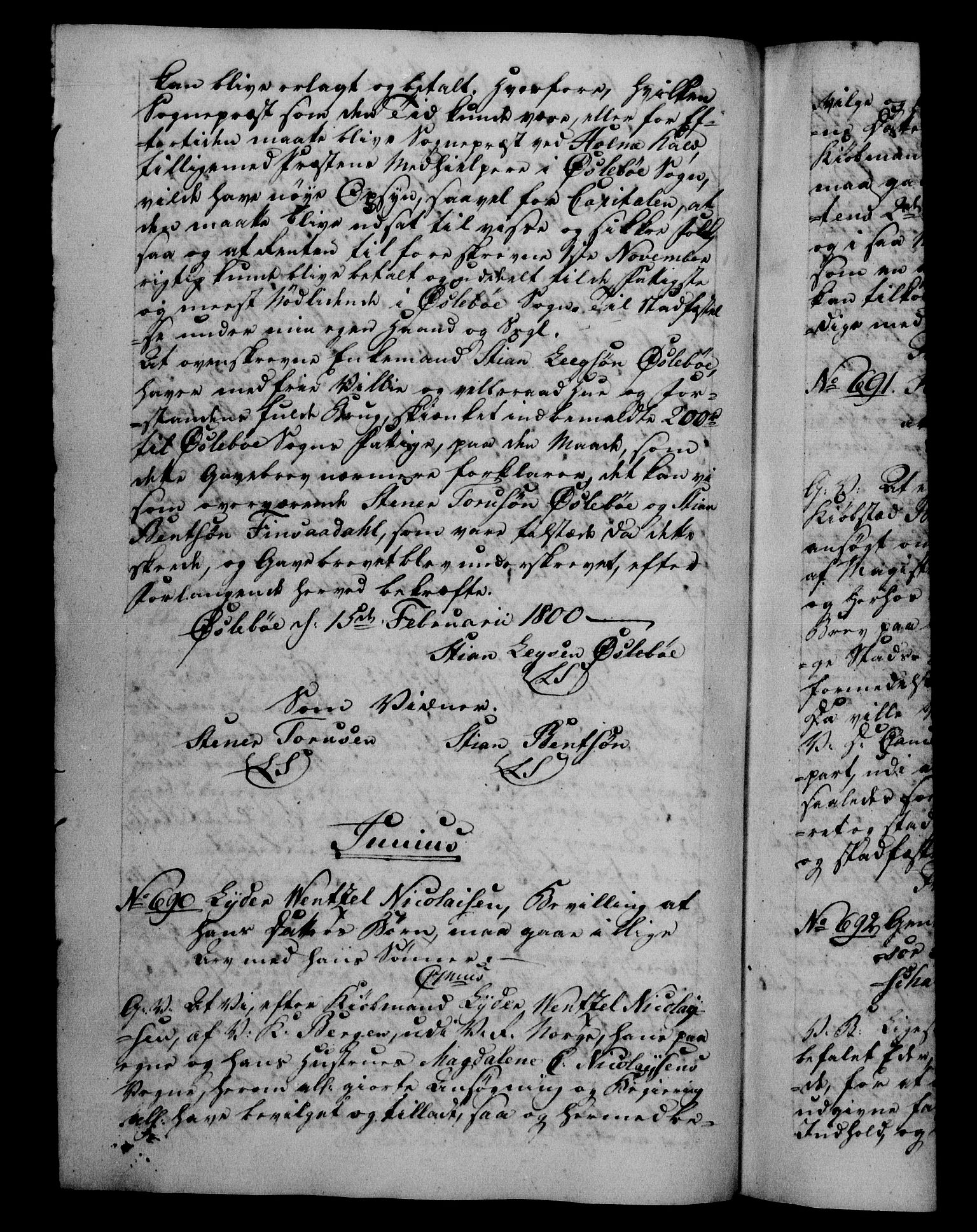 Danske Kanselli 1800-1814, RA/EA-3024/H/Hf/Hfb/Hfba/L0001: Registranter, 1800-1801, p. 223b