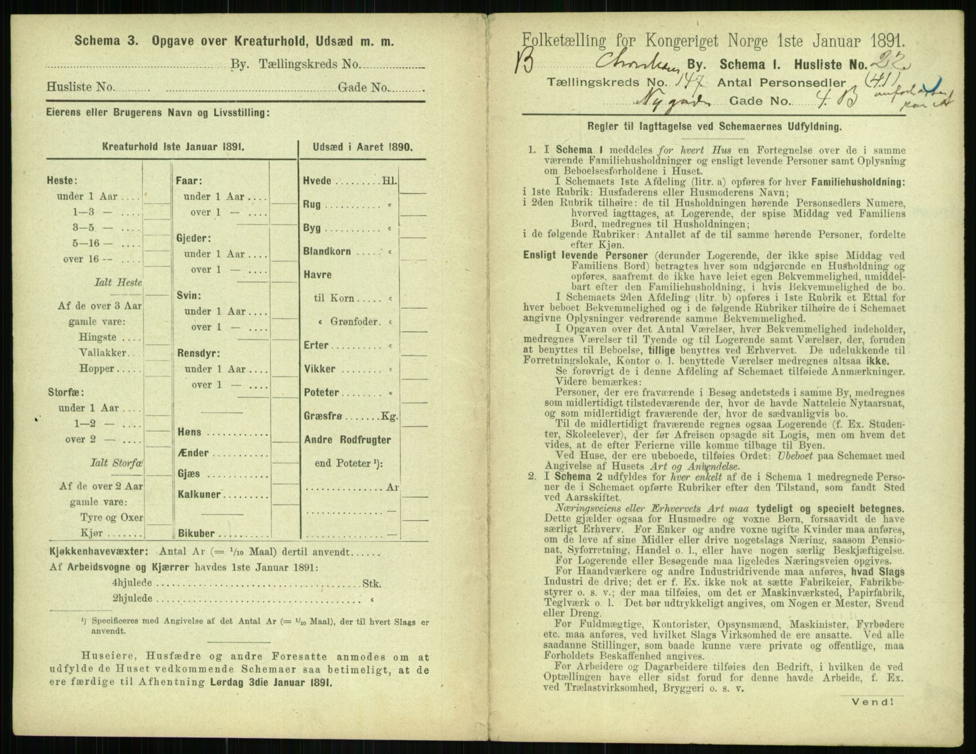 RA, 1891 census for 0301 Kristiania, 1891, p. 81585