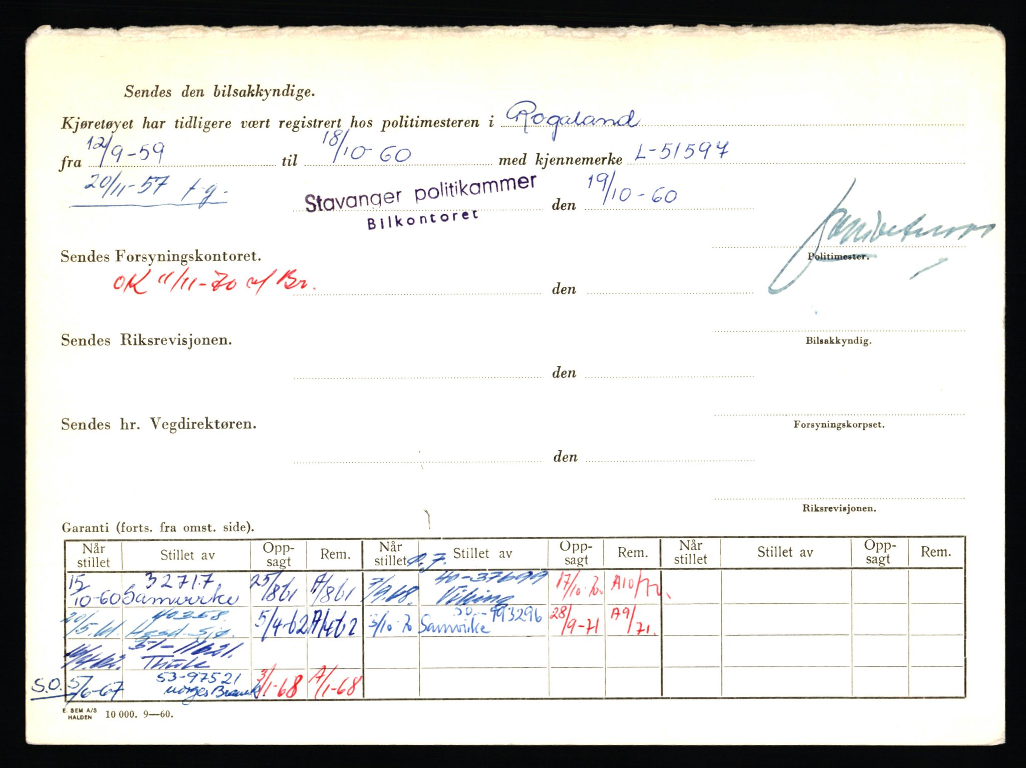 Stavanger trafikkstasjon, AV/SAST-A-101942/0/F/L0006: L-1700 - L-2149, 1930-1971, p. 2050