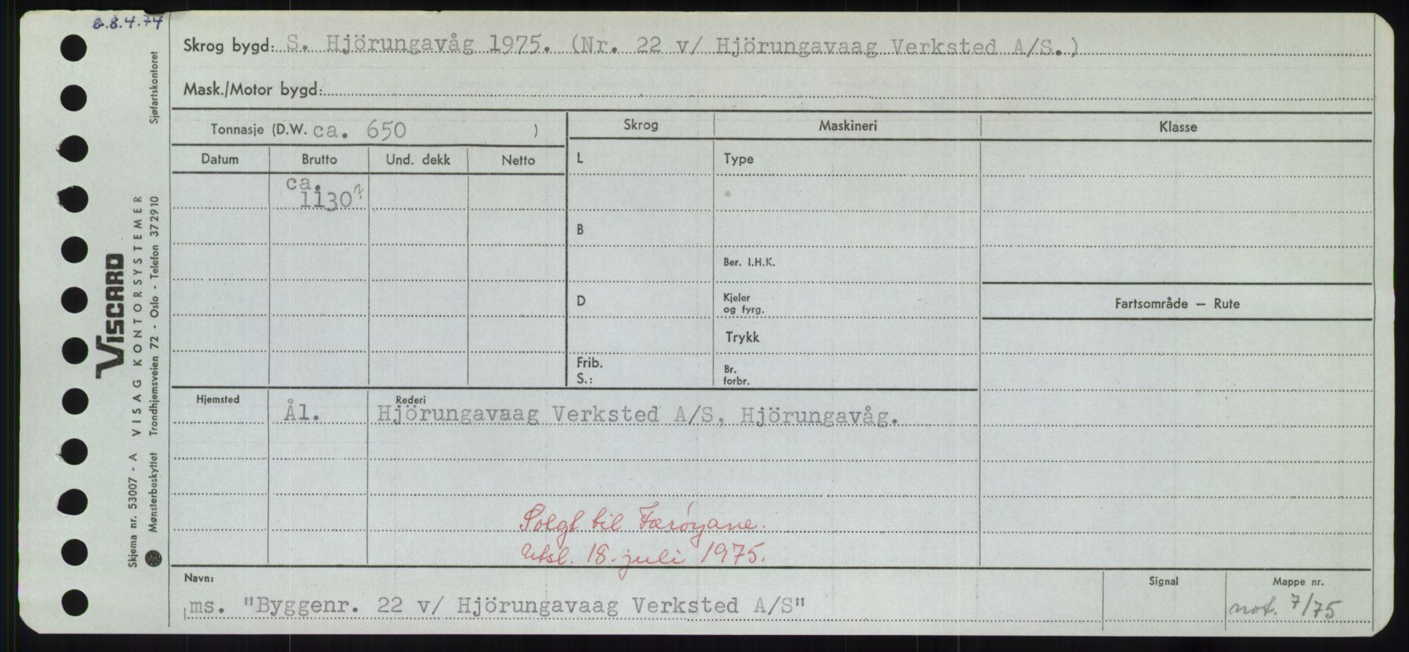 Sjøfartsdirektoratet med forløpere, Skipsmålingen, AV/RA-S-1627/H/Hd/L0006: Fartøy, Byg-Båt, p. 343