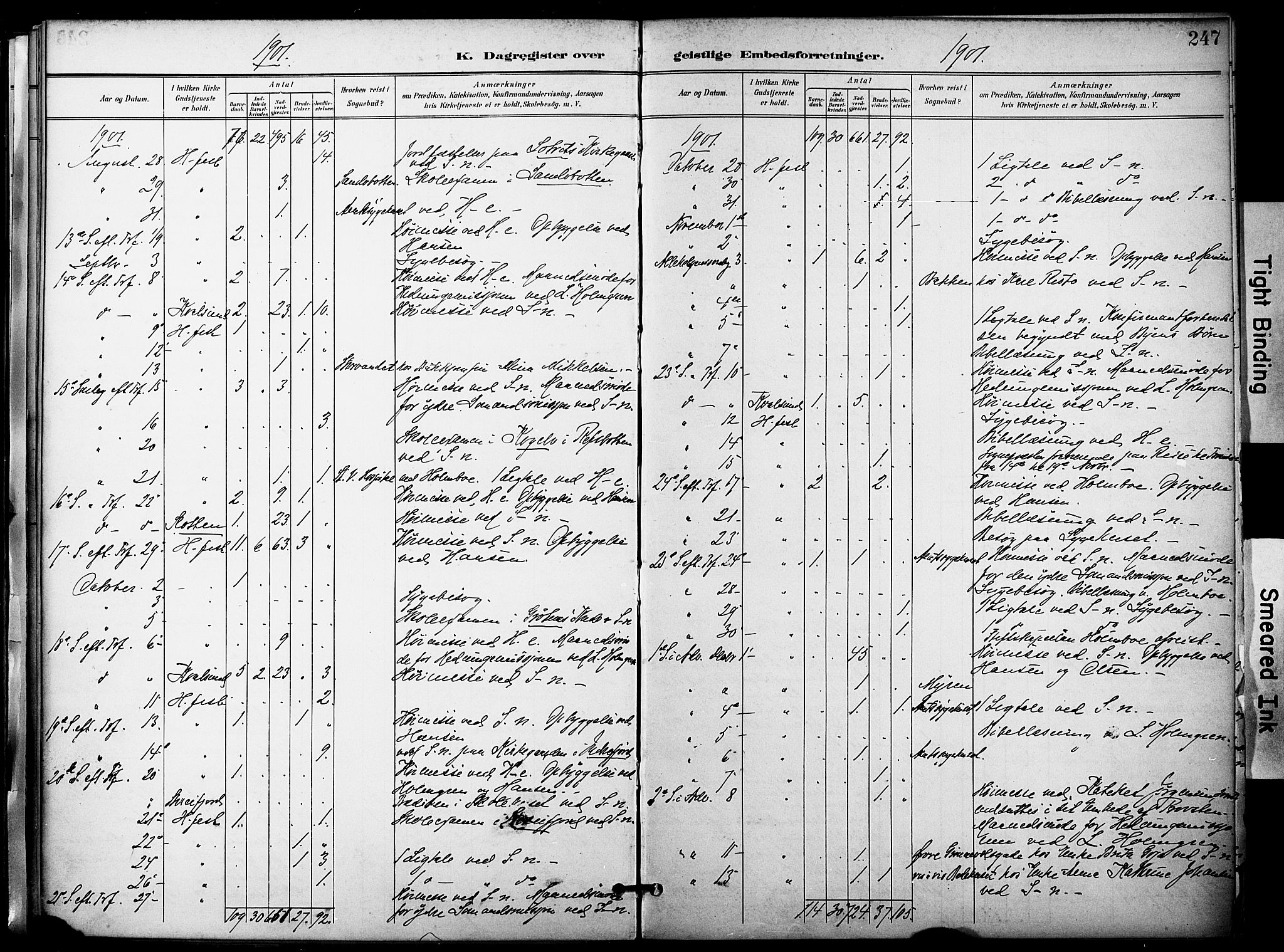 Hammerfest sokneprestkontor, AV/SATØ-S-1347/H/Ha/L0010.kirke: Parish register (official) no. 10, 1898-1905, p. 247