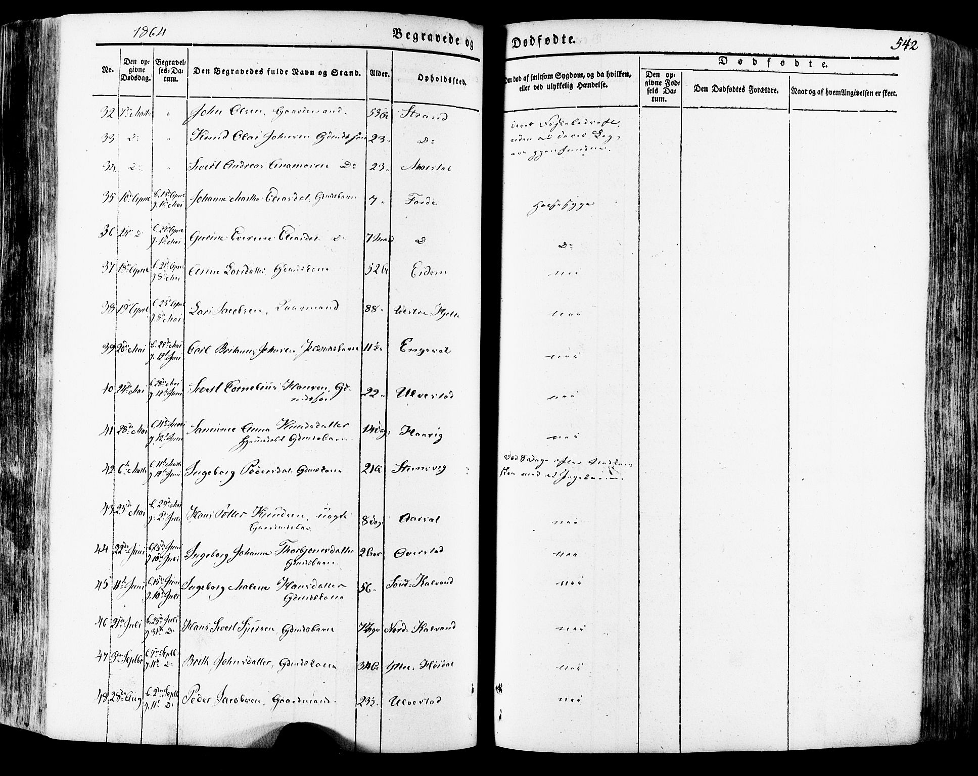 Ministerialprotokoller, klokkerbøker og fødselsregistre - Møre og Romsdal, SAT/A-1454/511/L0140: Parish register (official) no. 511A07, 1851-1878, p. 542