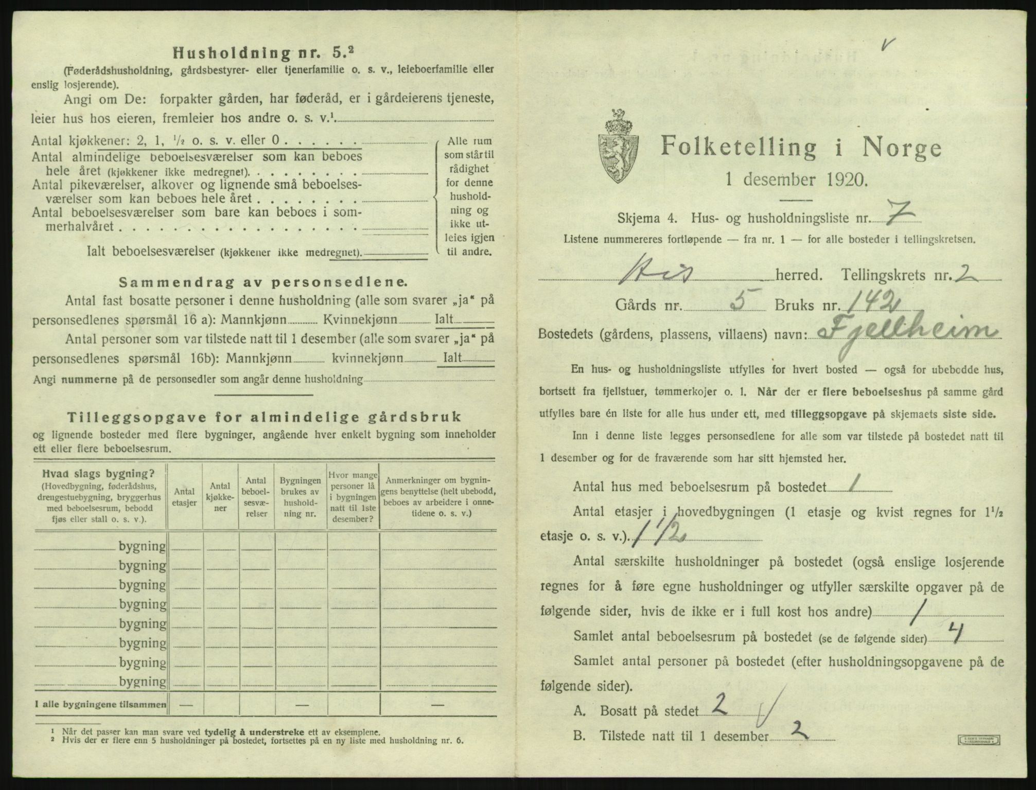 SAK, 1920 census for Hisøy, 1920, p. 368