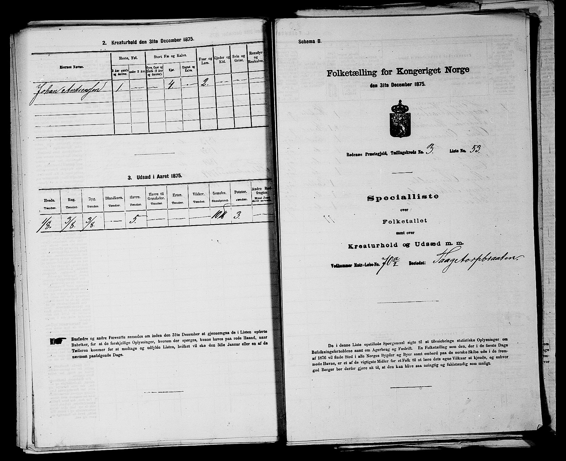 RA, 1875 census for 0120P Rødenes, 1875, p. 476