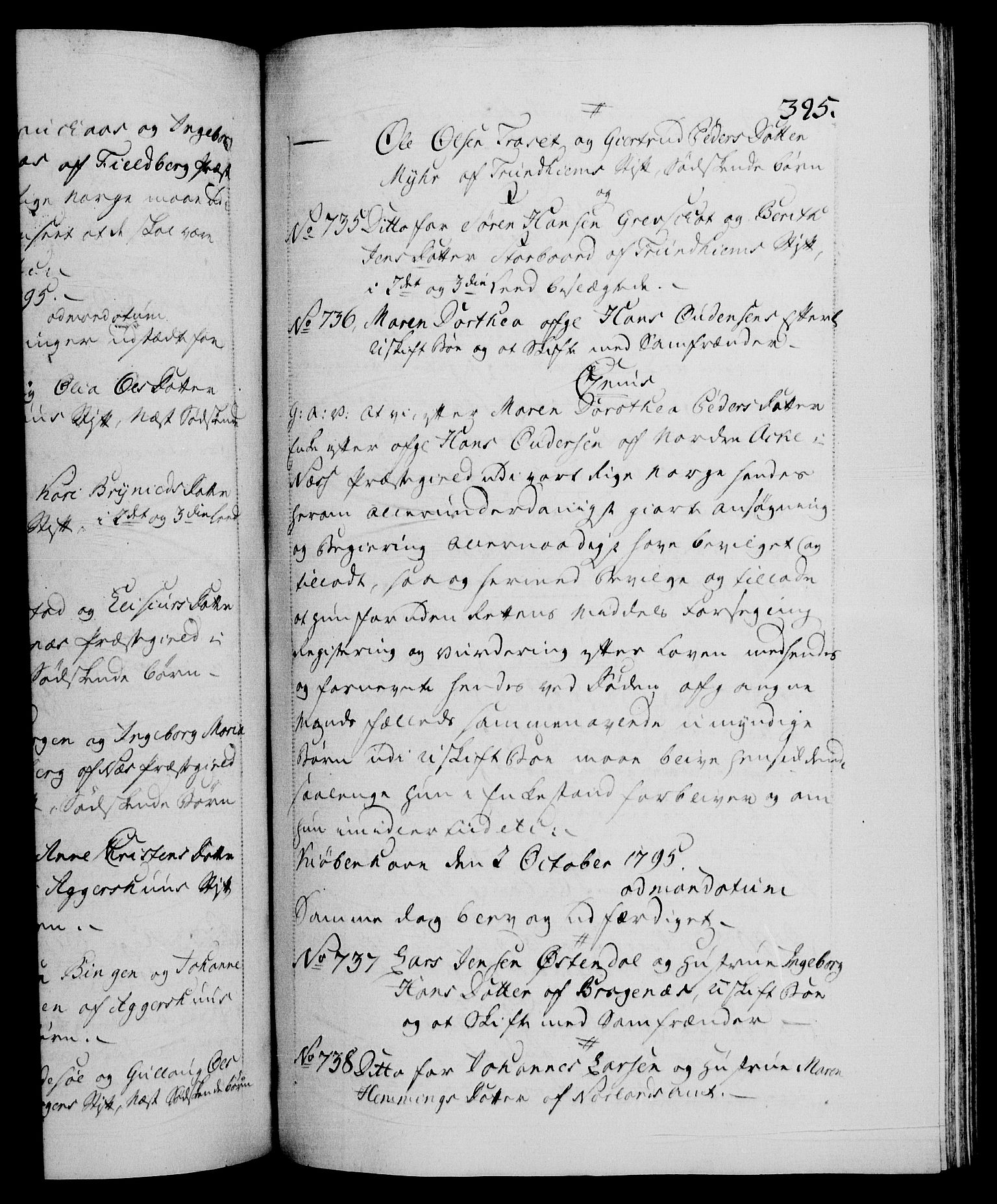 Danske Kanselli 1572-1799, RA/EA-3023/F/Fc/Fca/Fcaa/L0056: Norske registre, 1795-1796, p. 395a