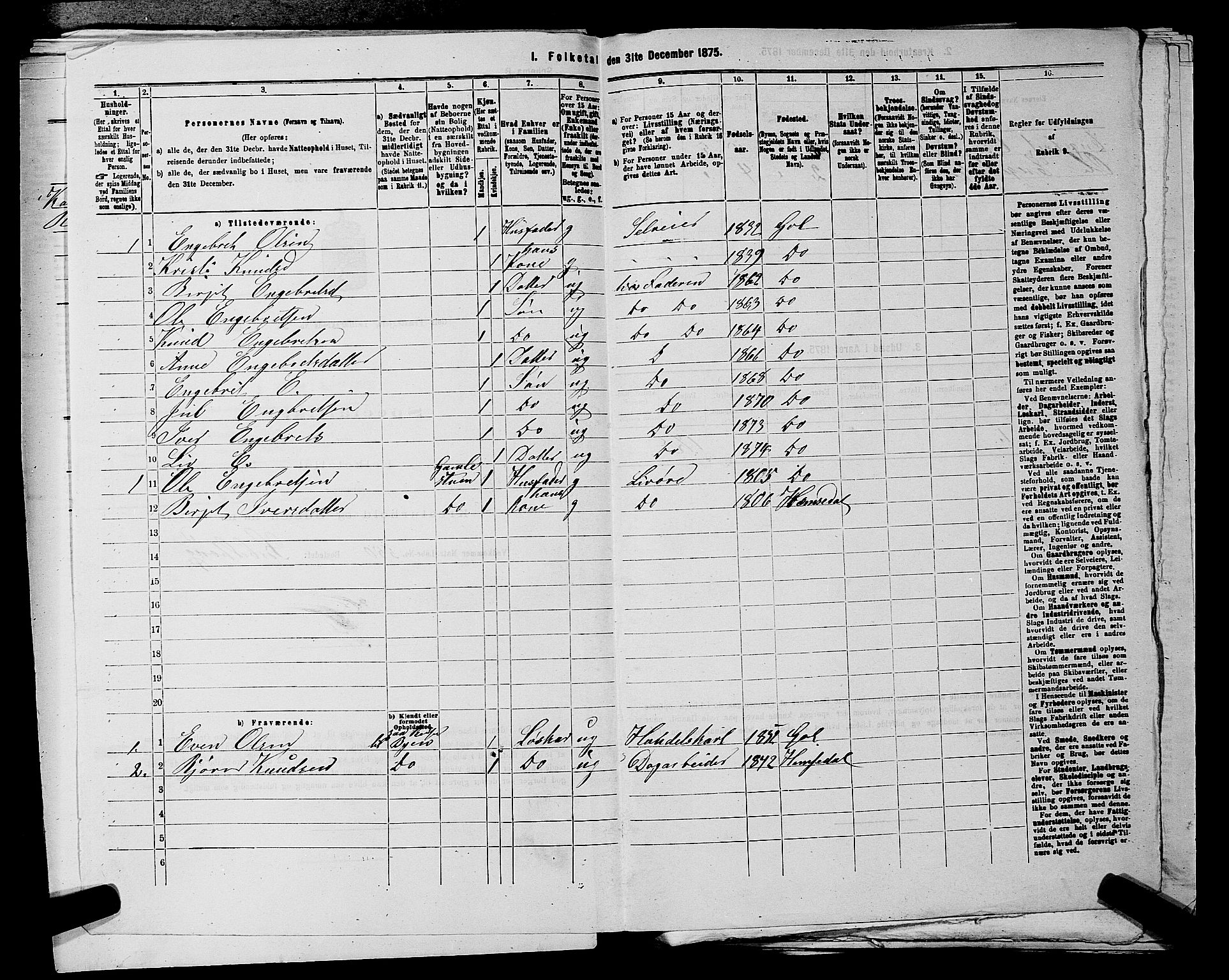 SAKO, 1875 census for 0617P Gol, 1875, p. 919