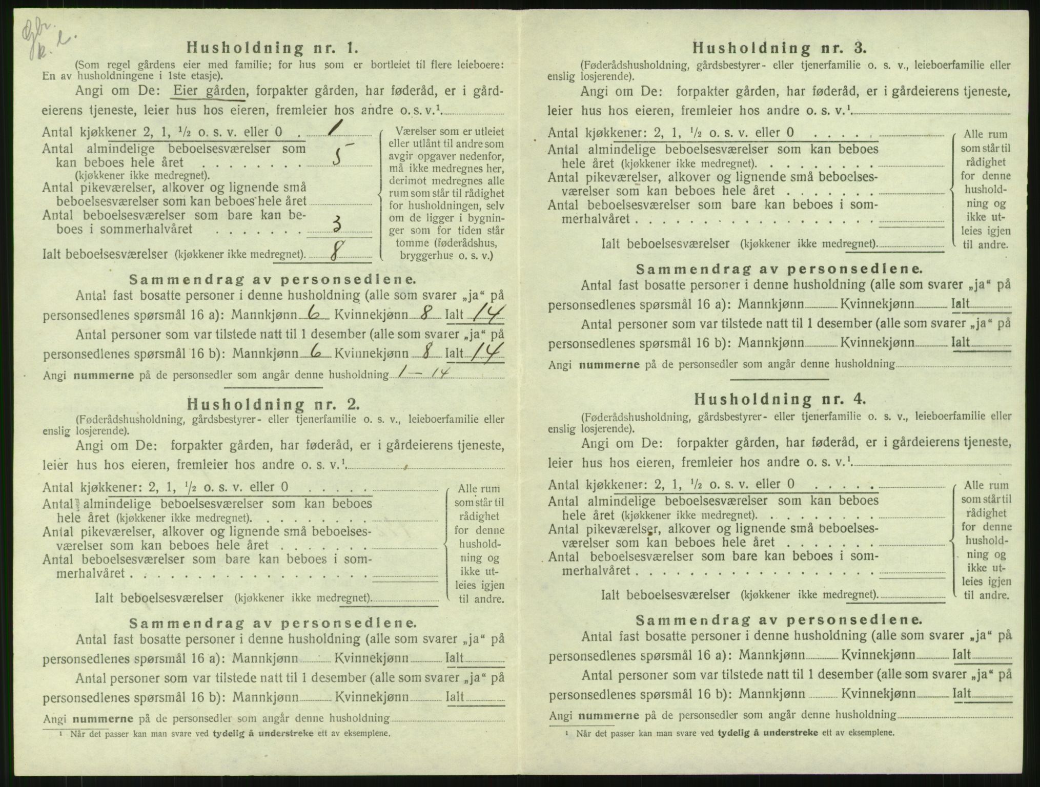 SAT, 1920 census for Haram, 1920, p. 588