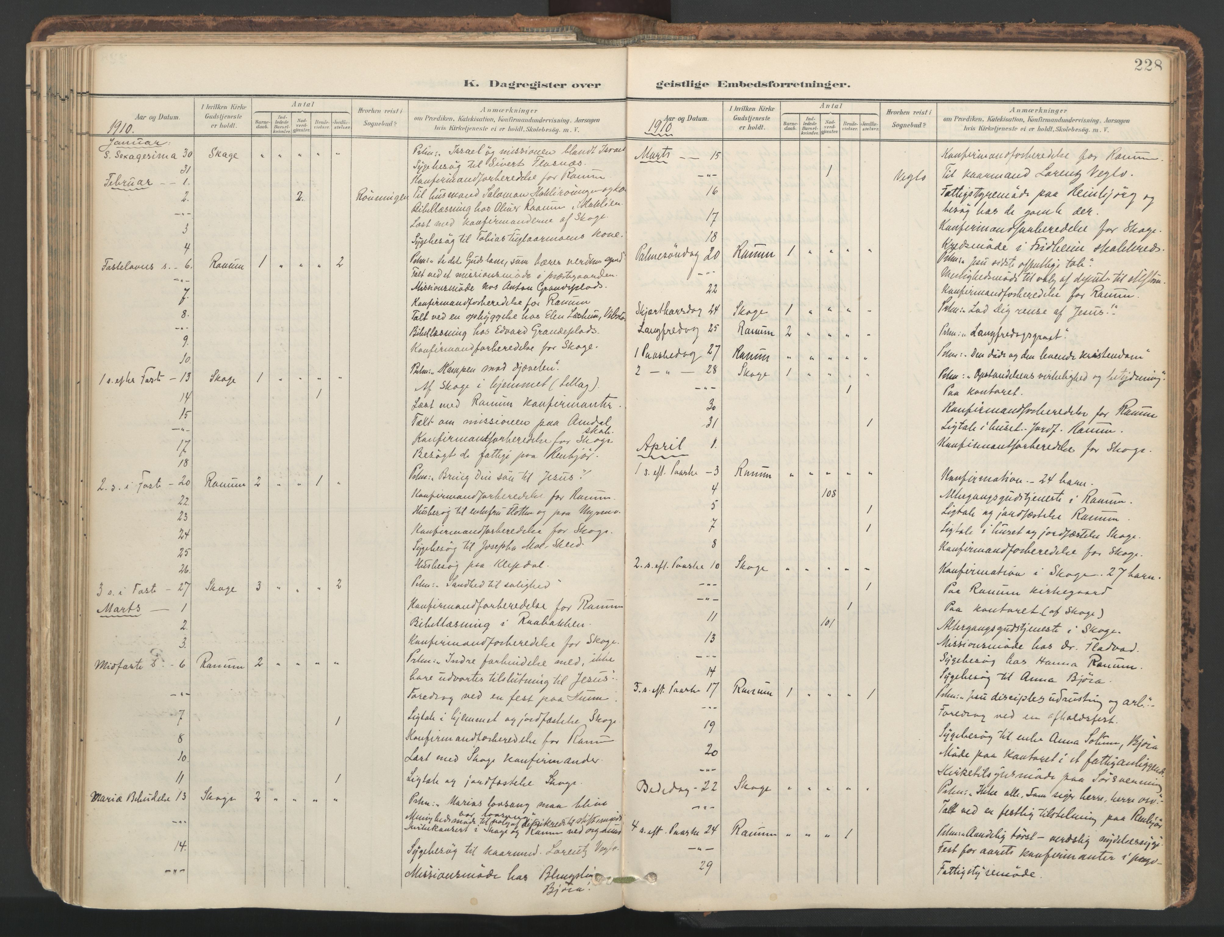 Ministerialprotokoller, klokkerbøker og fødselsregistre - Nord-Trøndelag, SAT/A-1458/764/L0556: Parish register (official) no. 764A11, 1897-1924, p. 228