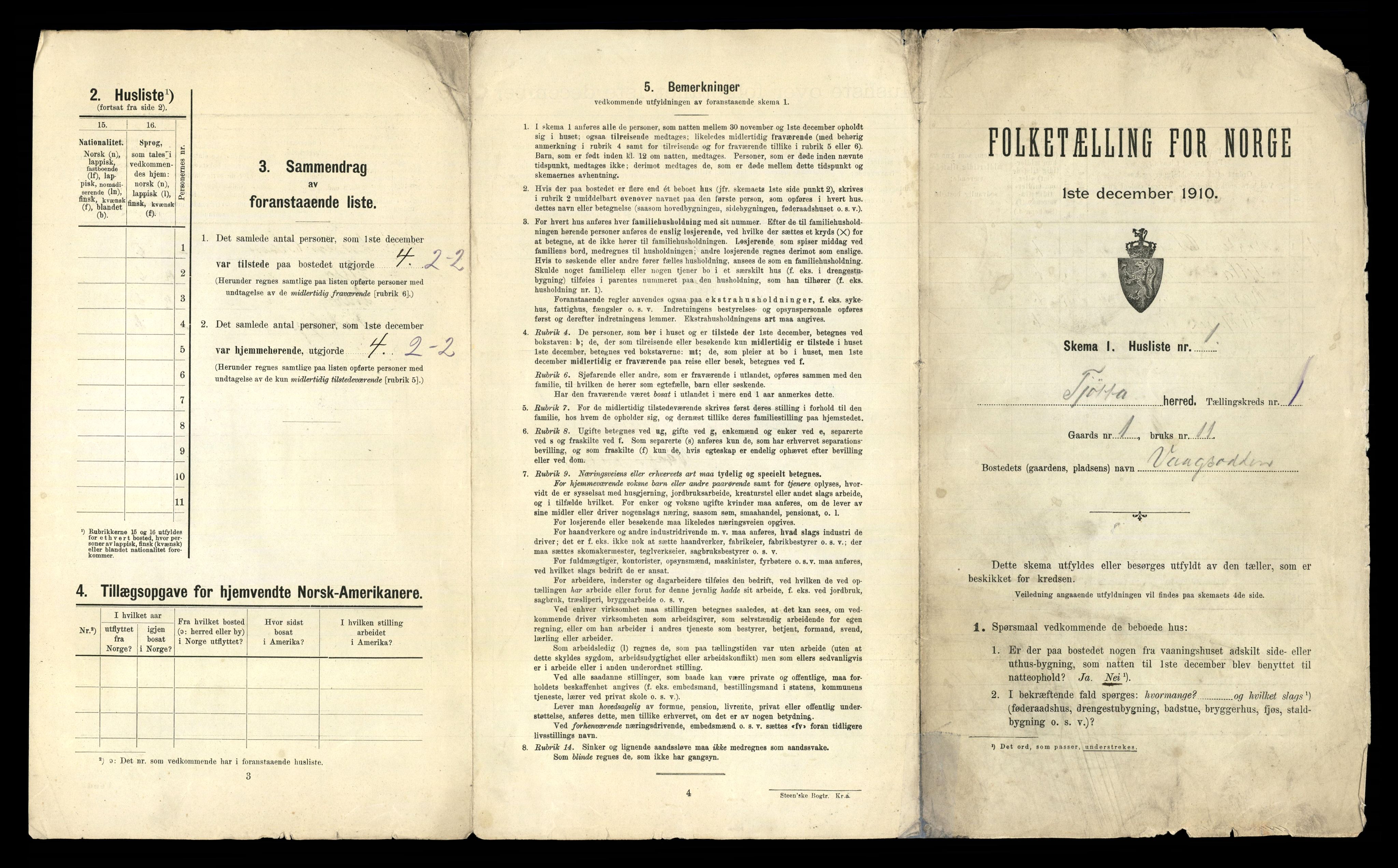 RA, 1910 census for Tjøtta, 1910, p. 29