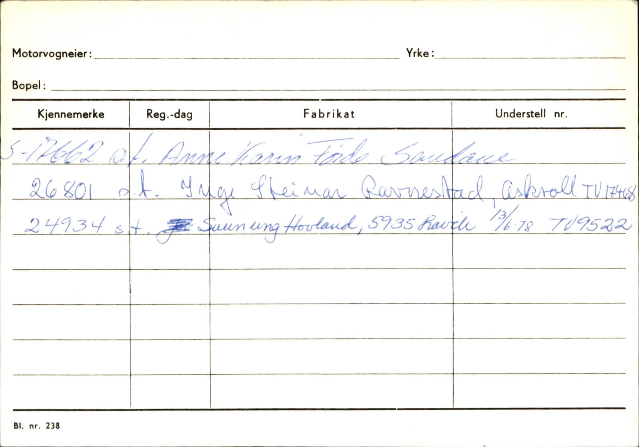 Statens vegvesen, Sogn og Fjordane vegkontor, AV/SAB-A-5301/4/F/L0132: Eigarregister Askvoll A-Å. Balestrand A-Å, 1945-1975, p. 1870