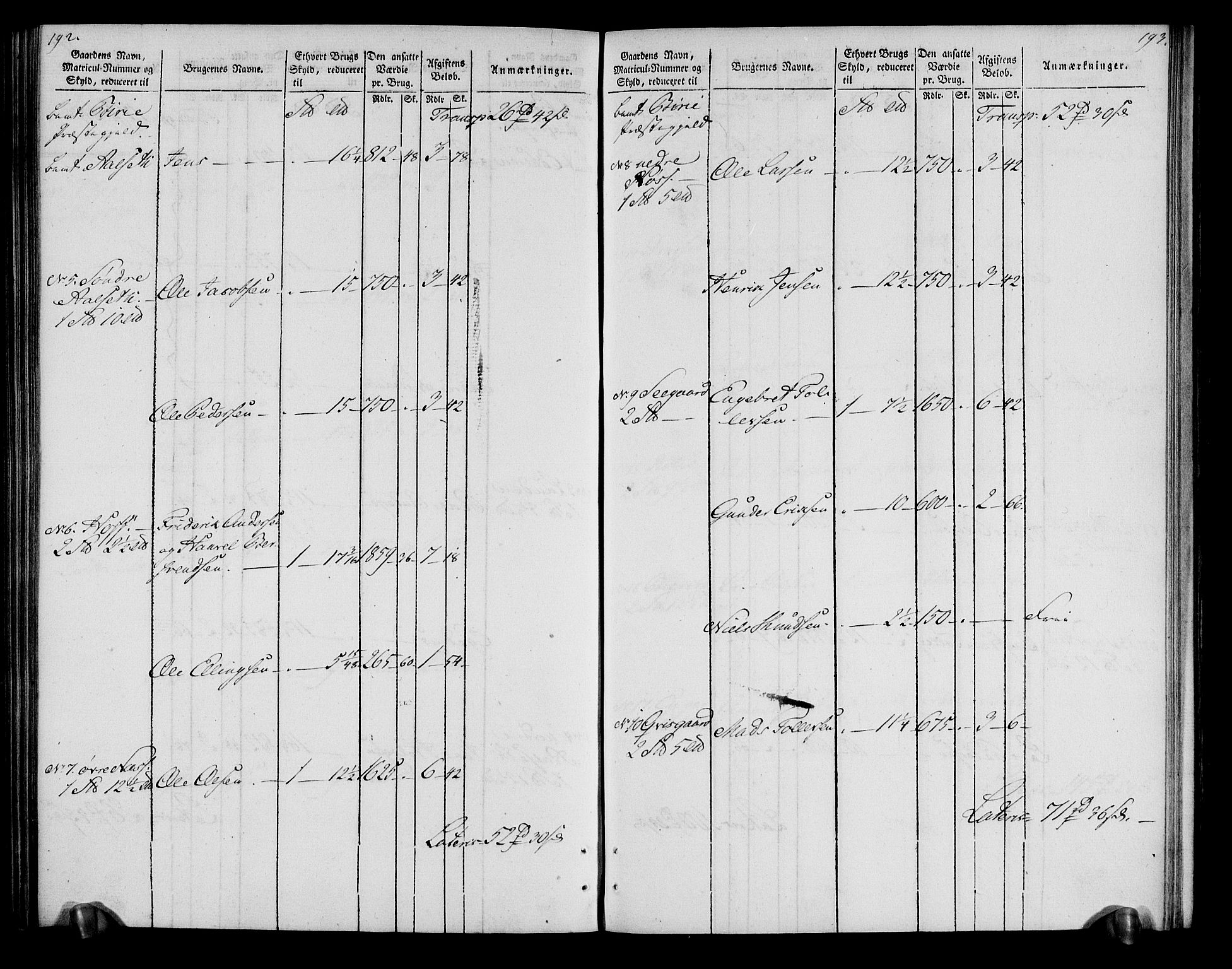 Rentekammeret inntil 1814, Realistisk ordnet avdeling, AV/RA-EA-4070/N/Ne/Nea/L0043: Valdres fogderi. Oppebørselsregister, 1803-1804, p. 101