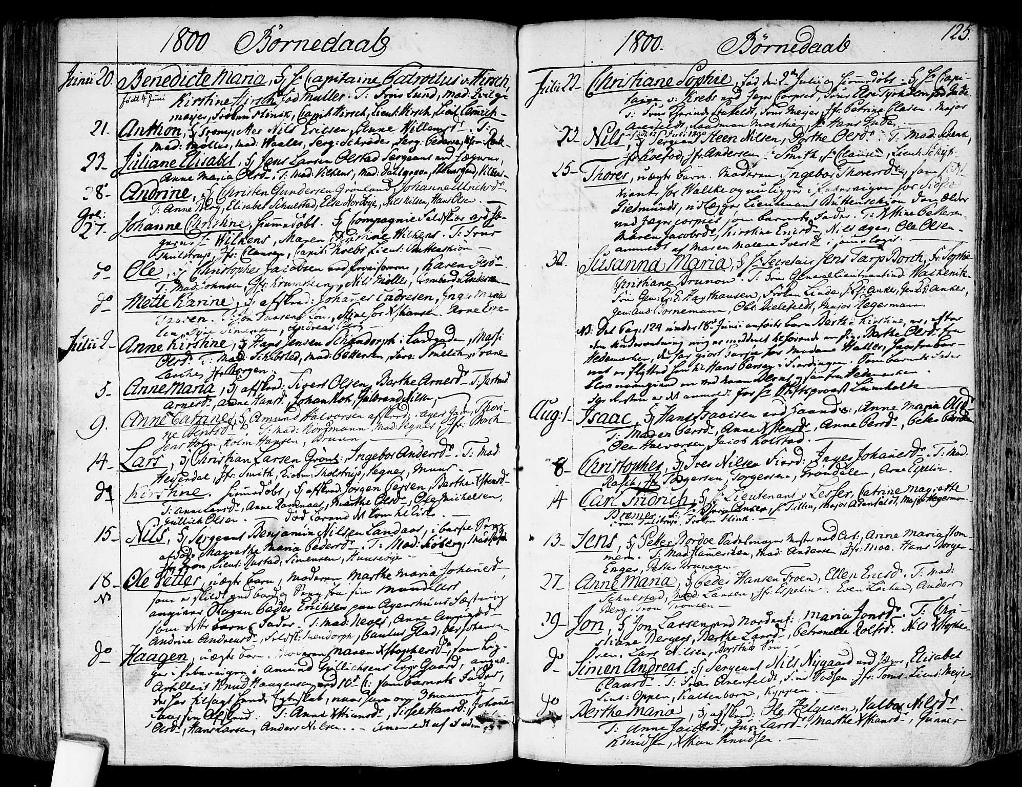 Garnisonsmenigheten Kirkebøker, SAO/A-10846/F/Fa/L0003: Parish register (official) no. 3, 1777-1809, p. 125