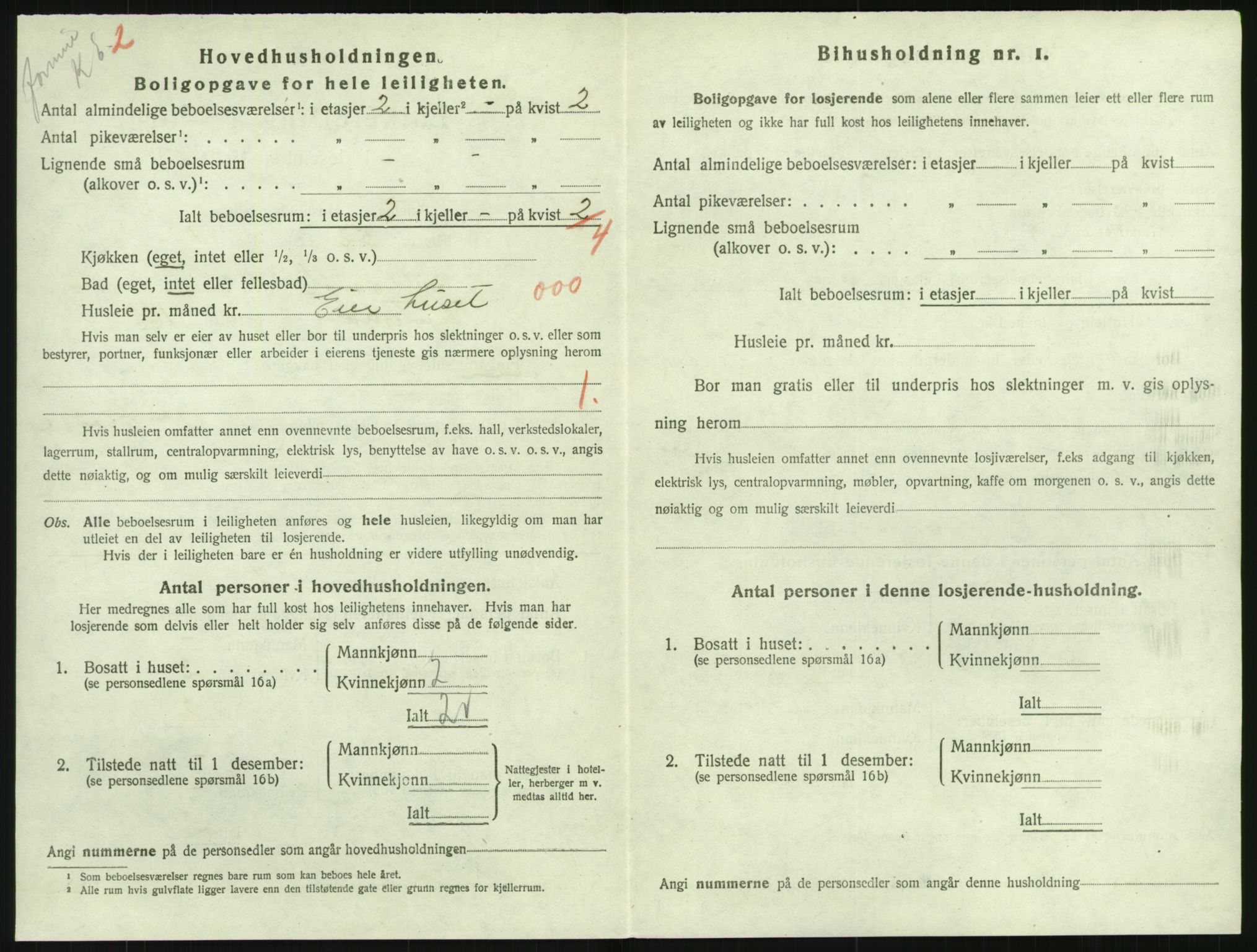 SAK, 1920 census for Lillesand, 1920, p. 960