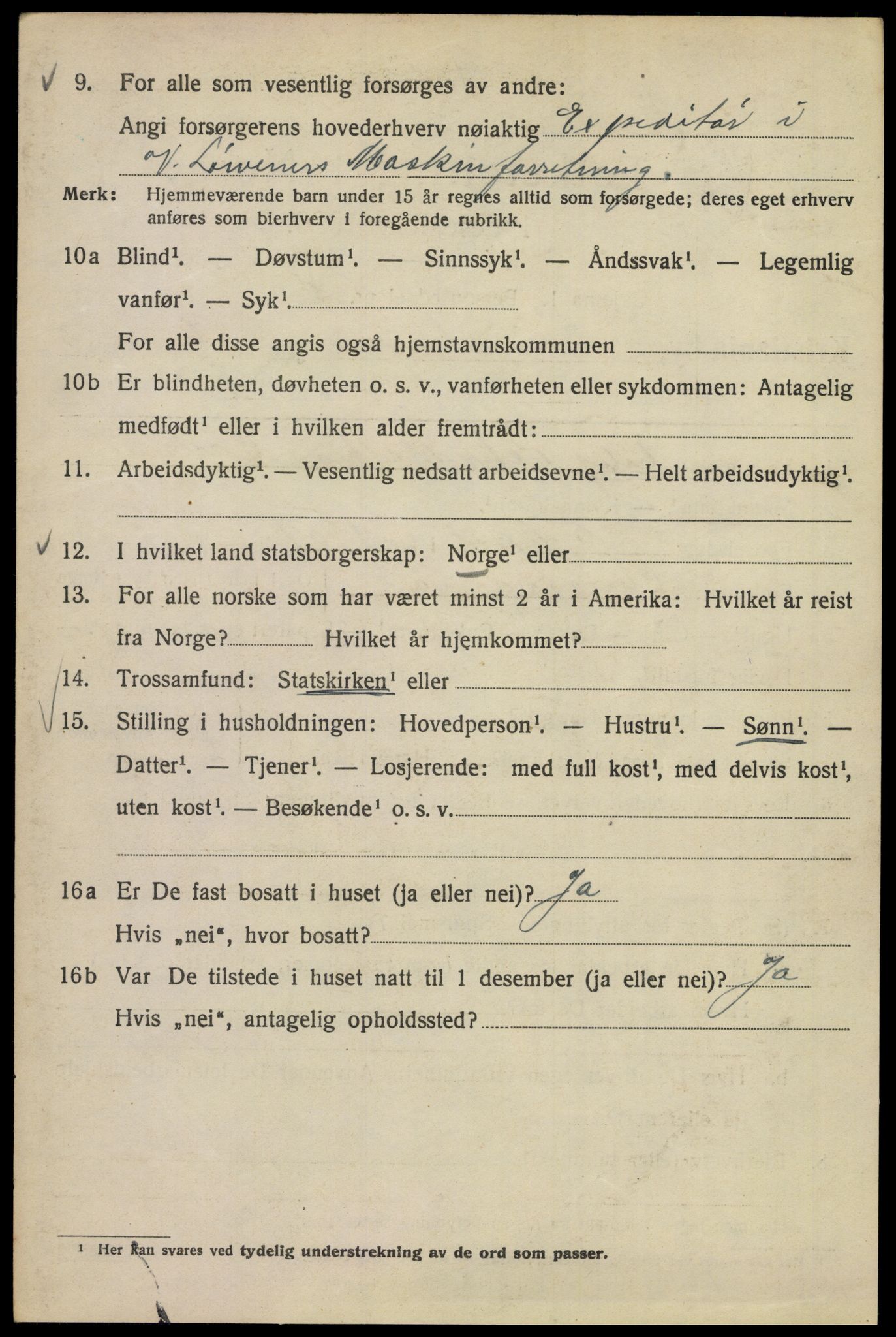 SAO, 1920 census for Kristiania, 1920, p. 537948