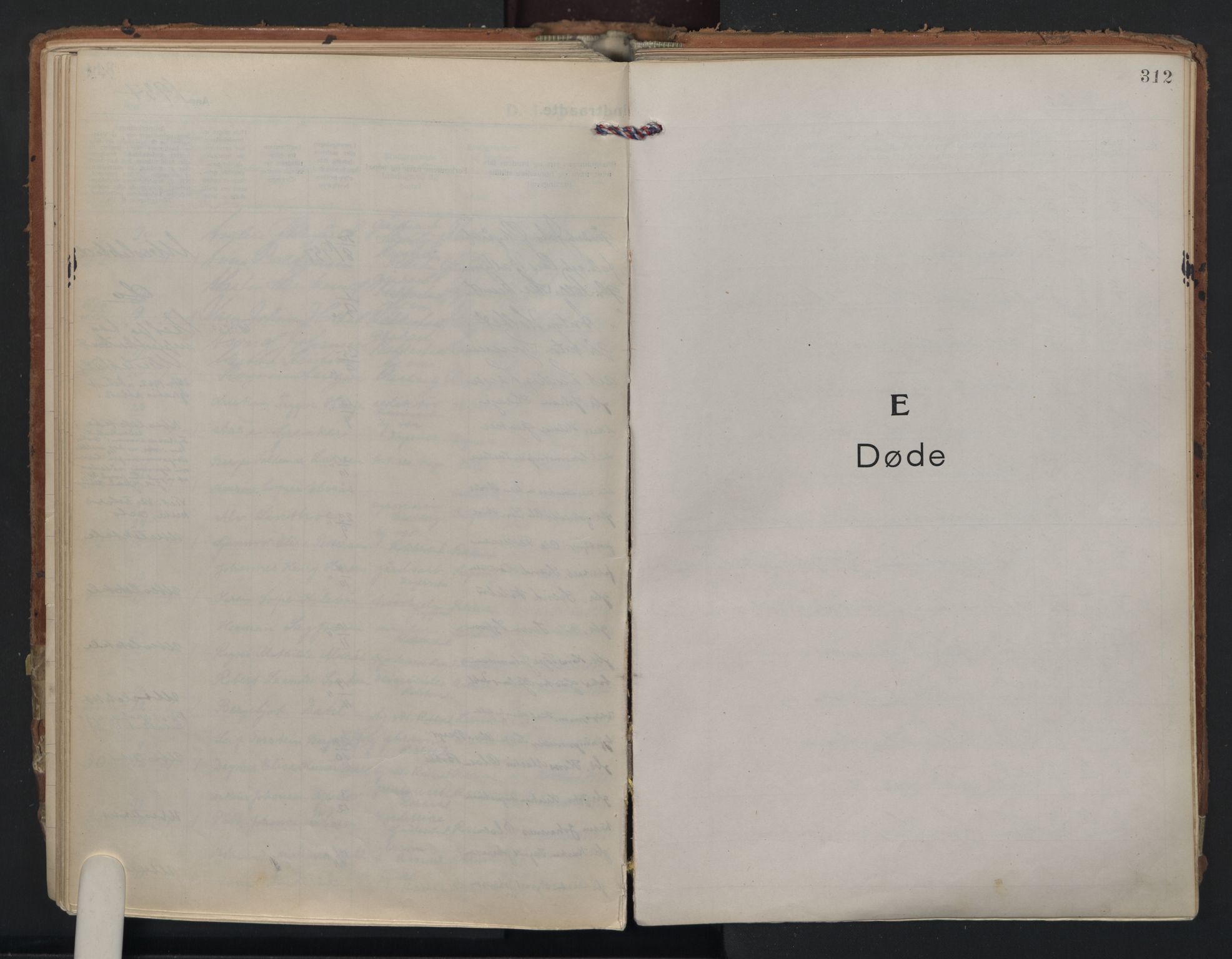 Rakkestad prestekontor Kirkebøker, AV/SAO-A-2008/F/Fa/L0016: Parish register (official) no. I 16, 1922-1943, p. 312