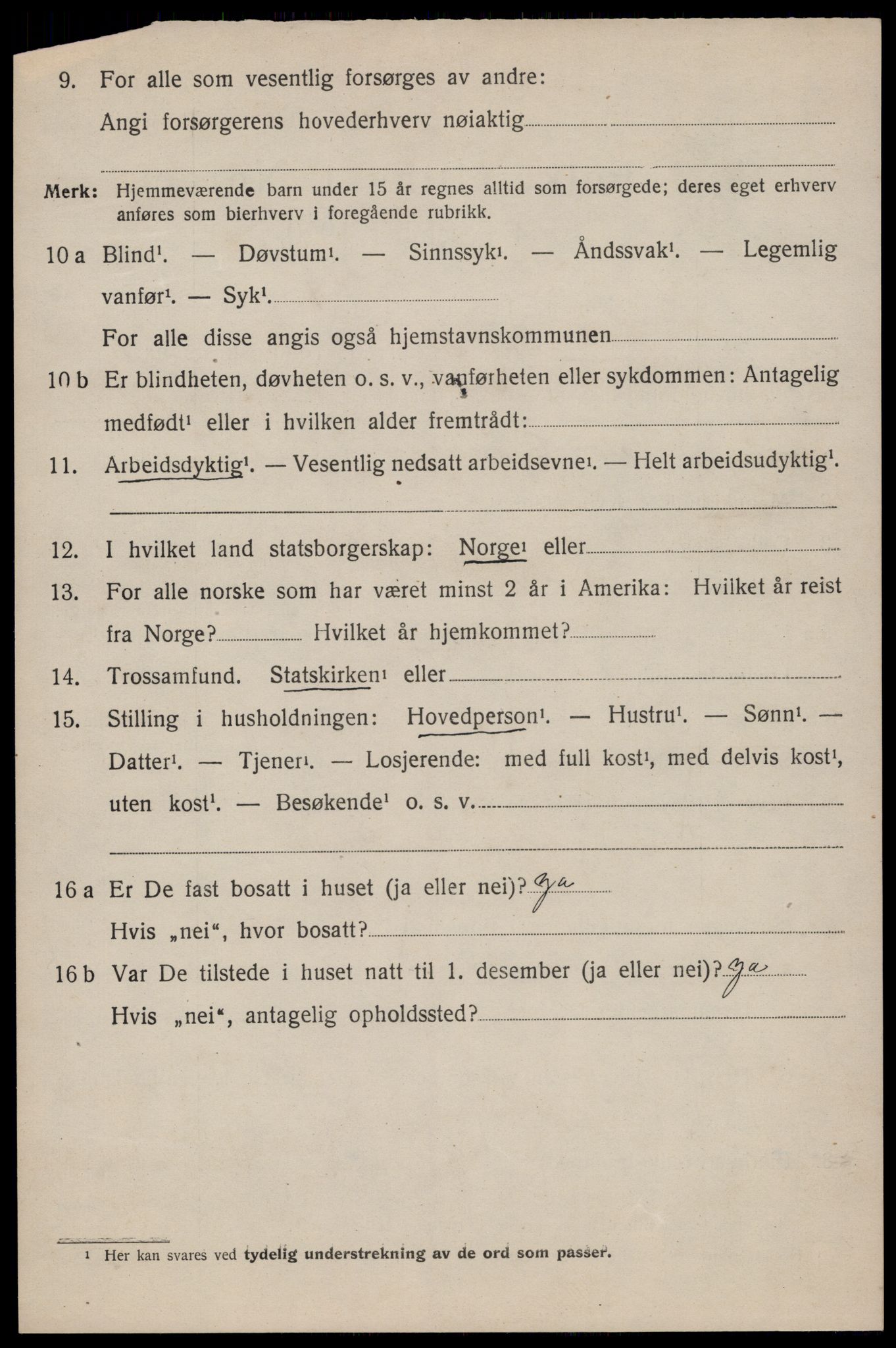 SAKO, 1920 census for Seljord, 1920, p. 1507