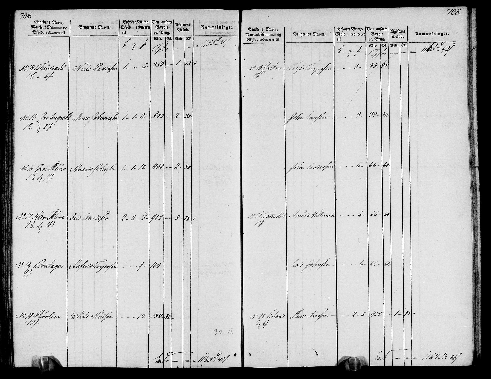 Rentekammeret inntil 1814, Realistisk ordnet avdeling, AV/RA-EA-4070/N/Ne/Nea/L0113: Nordhordland og Voss fogderi. Oppebørselsregister, 1803-1804, p. 360