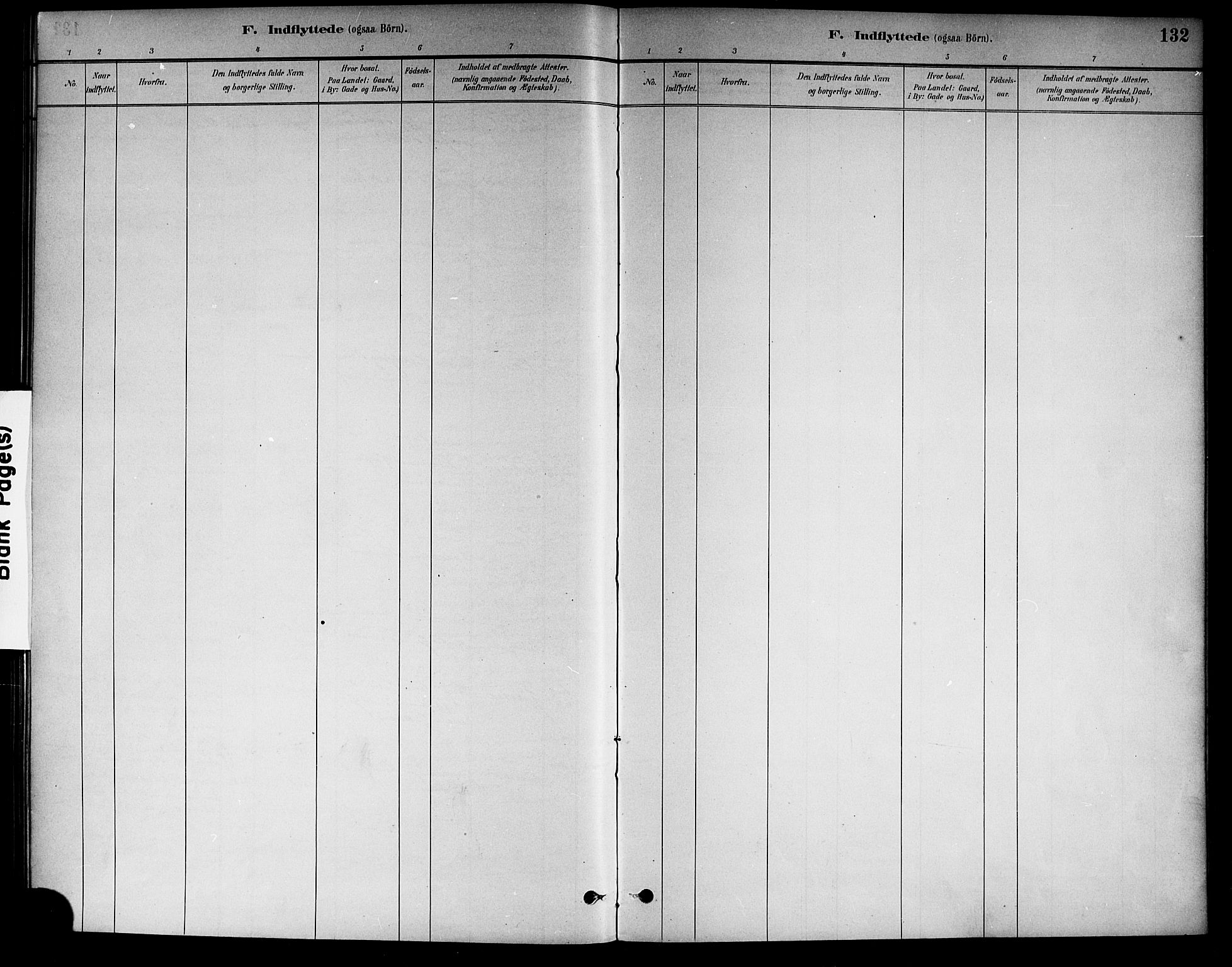 Drangedal kirkebøker, SAKO/A-258/F/Fa/L0011: Parish register (official) no. 11 /1, 1885-1894, p. 132