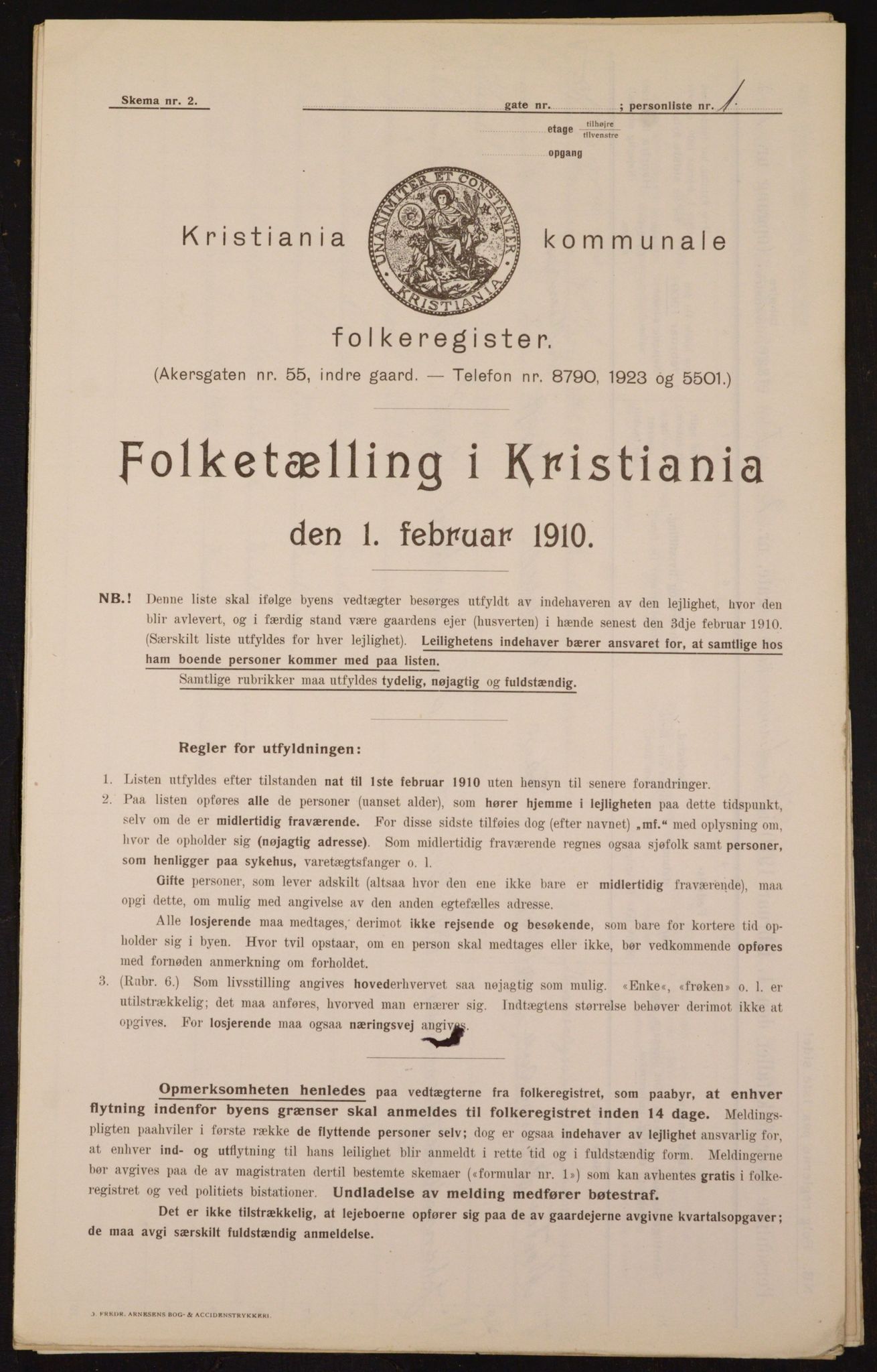 OBA, Municipal Census 1910 for Kristiania, 1910, p. 52641