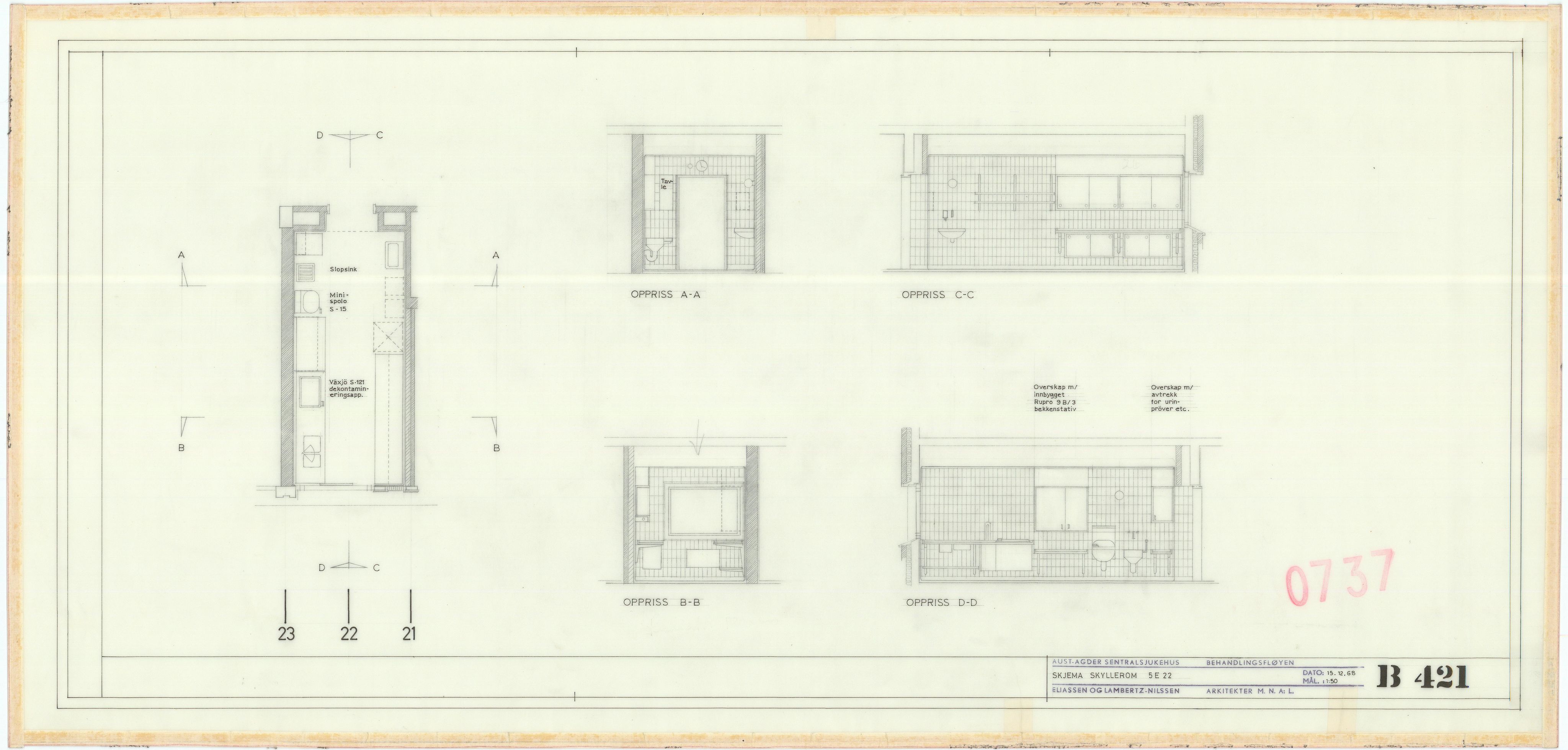 Eliassen og Lambertz-Nilssen Arkitekter, AAKS/PA-2983/T/T02/L0007: Tegningskogger 0737, 1967-1972, p. 32