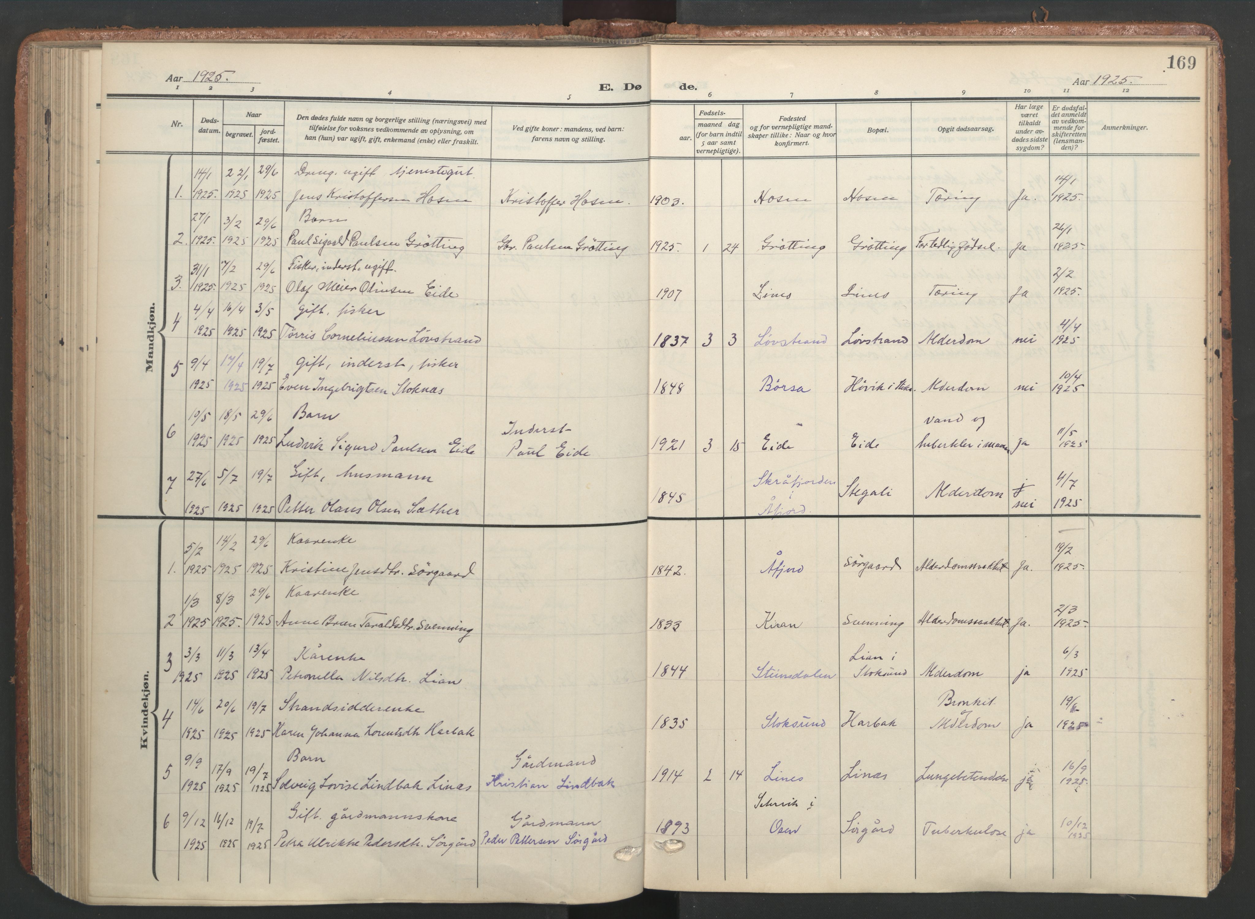 Ministerialprotokoller, klokkerbøker og fødselsregistre - Sør-Trøndelag, SAT/A-1456/656/L0694: Parish register (official) no. 656A03, 1914-1931, p. 169