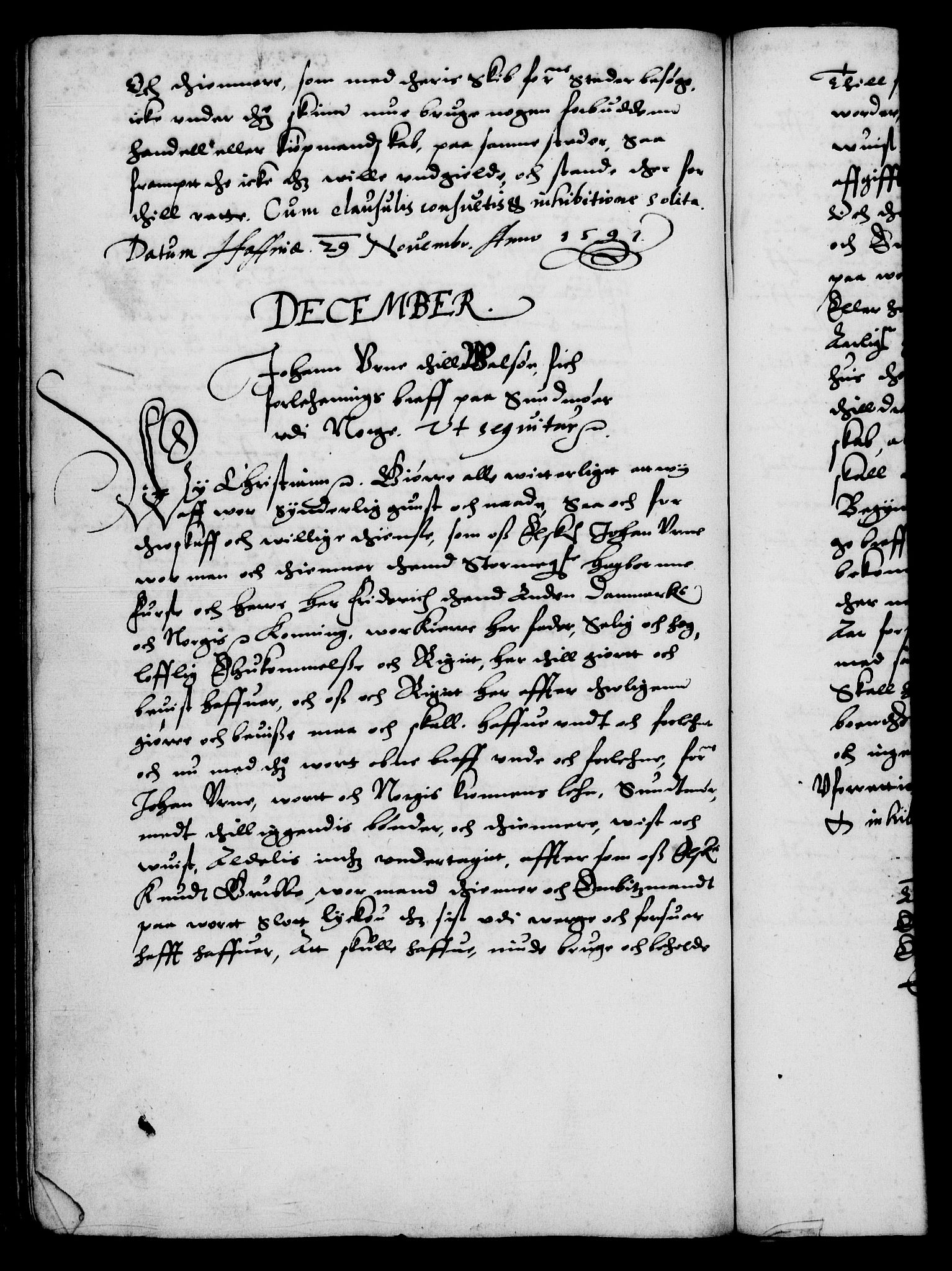 Danske Kanselli 1572-1799, RA/EA-3023/F/Fc/Fca/Fcaa/L0002: Norske registre (mikrofilm), 1588-1596, p. 132b