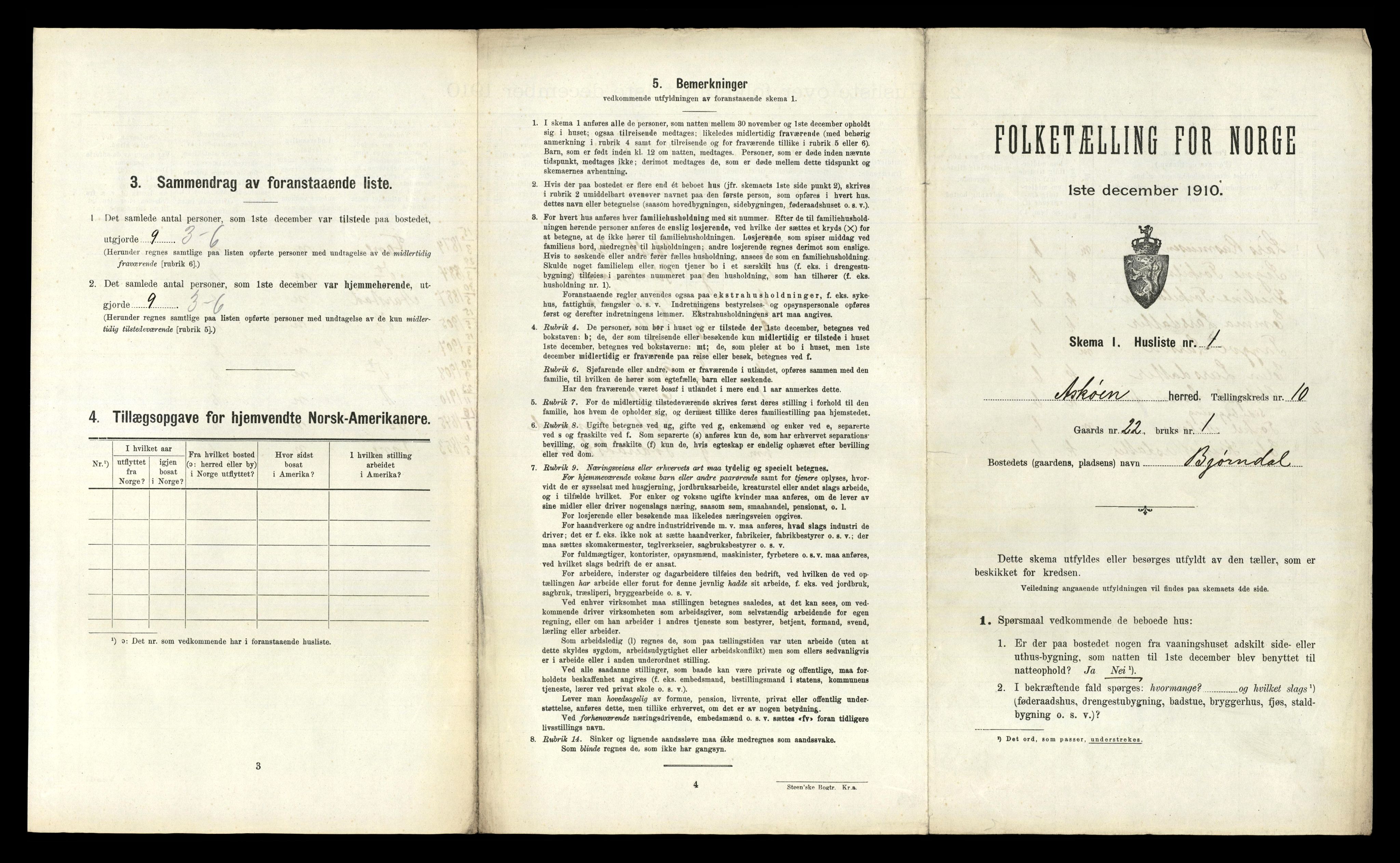 RA, 1910 census for Askøy, 1910, p. 1598