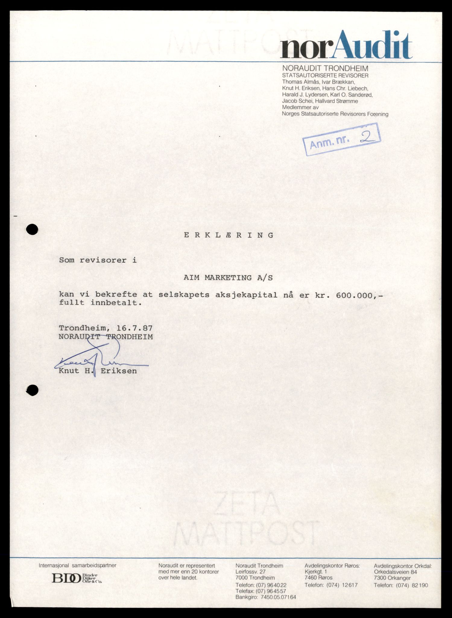 Trondheim byfogd, AV/SAT-A-0003/2/J/Jd/Jdb/L0110: Aksjeselskap, andelslag og borettslag, A-C, 1989-1990, p. 21