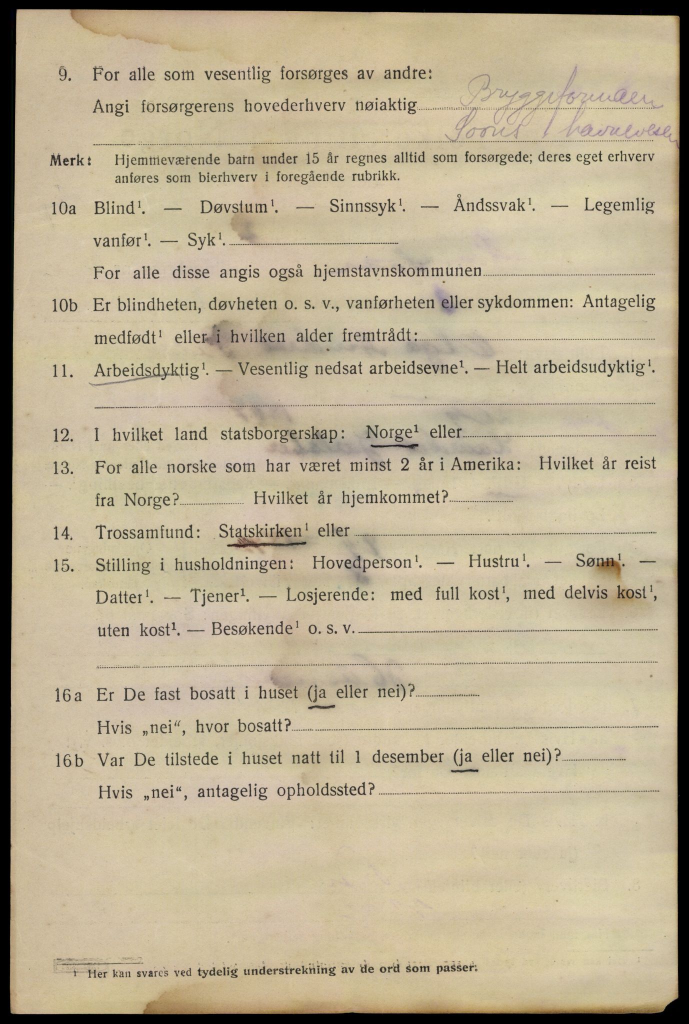 SAO, 1920 census for Son, 1920, p. 1139