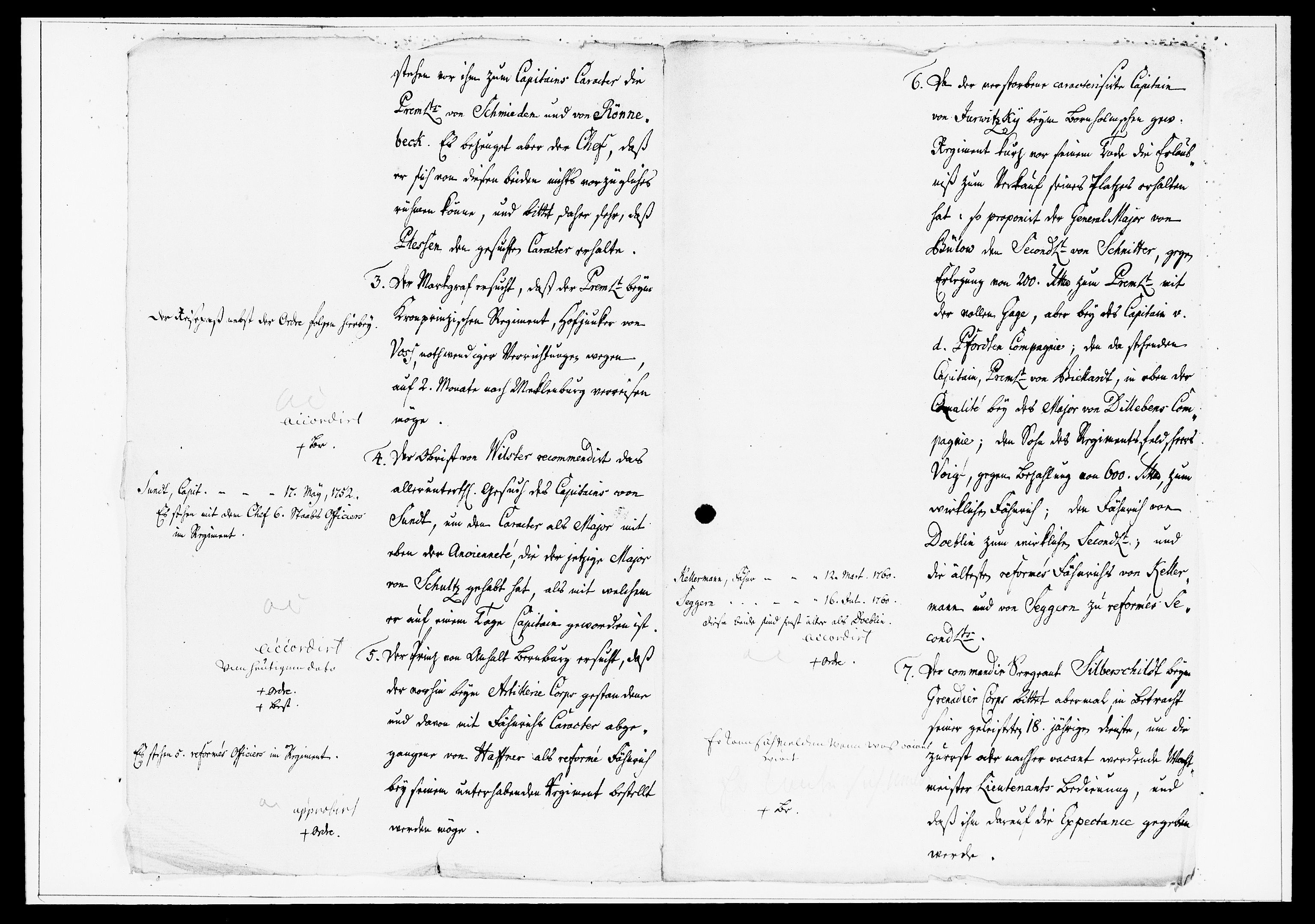 Krigskollegiet, Krigskancelliet, DRA/A-0006/-/1386-1405: Refererede sager, 1762, p. 49