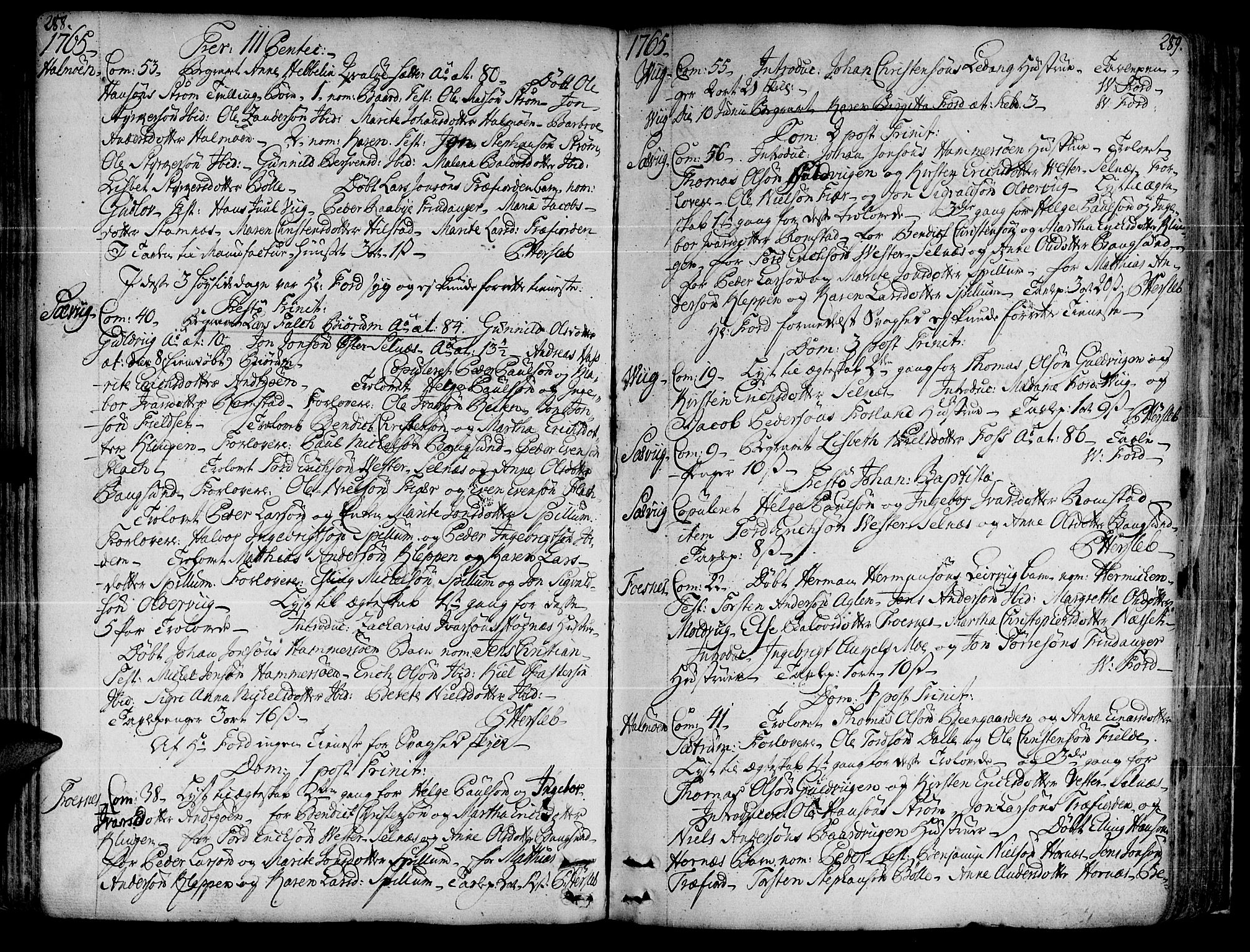 Ministerialprotokoller, klokkerbøker og fødselsregistre - Nord-Trøndelag, SAT/A-1458/773/L0607: Parish register (official) no. 773A01, 1751-1783, p. 288-289