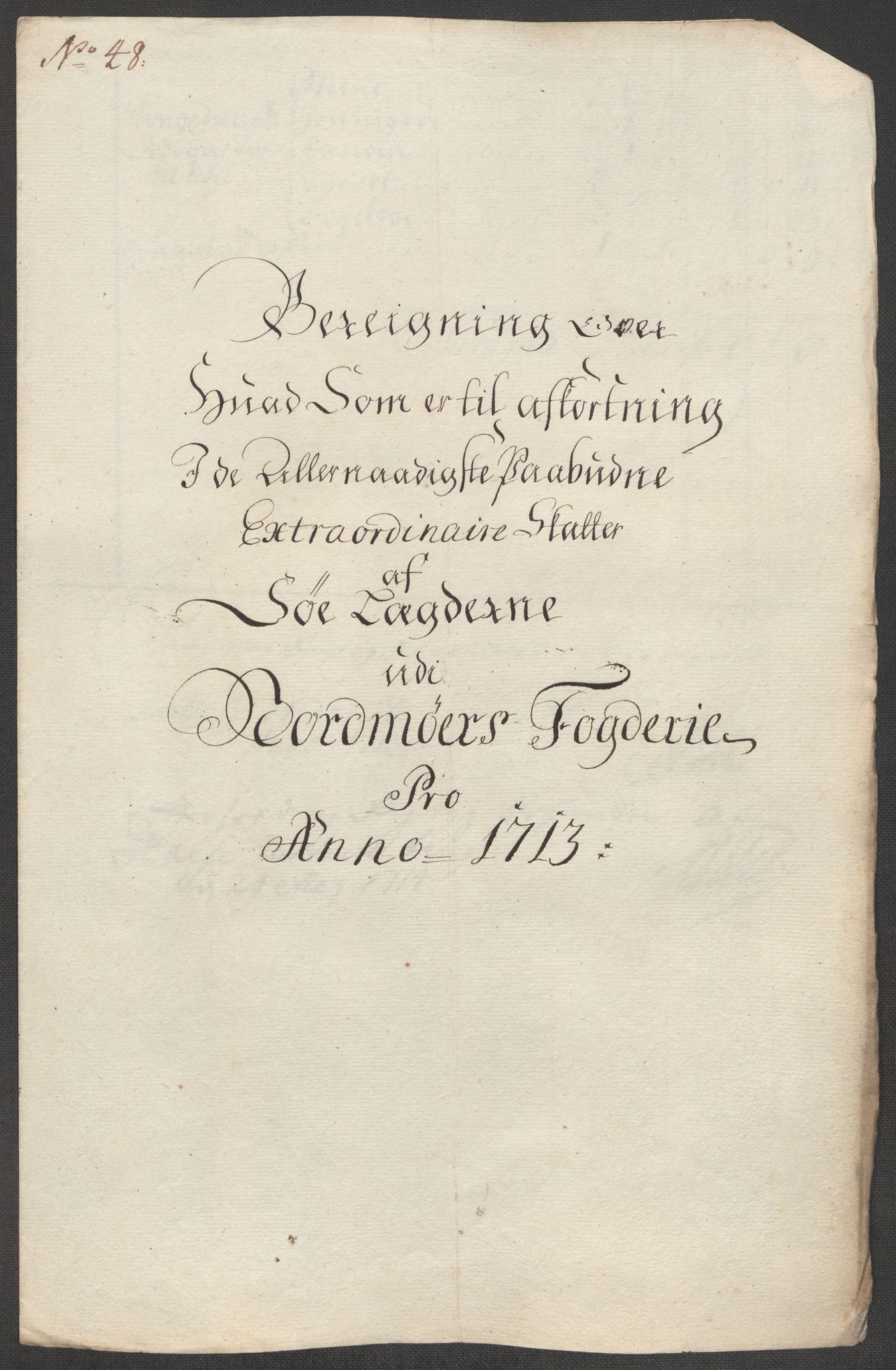 Rentekammeret inntil 1814, Reviderte regnskaper, Fogderegnskap, RA/EA-4092/R56/L3747: Fogderegnskap Nordmøre, 1713, p. 245