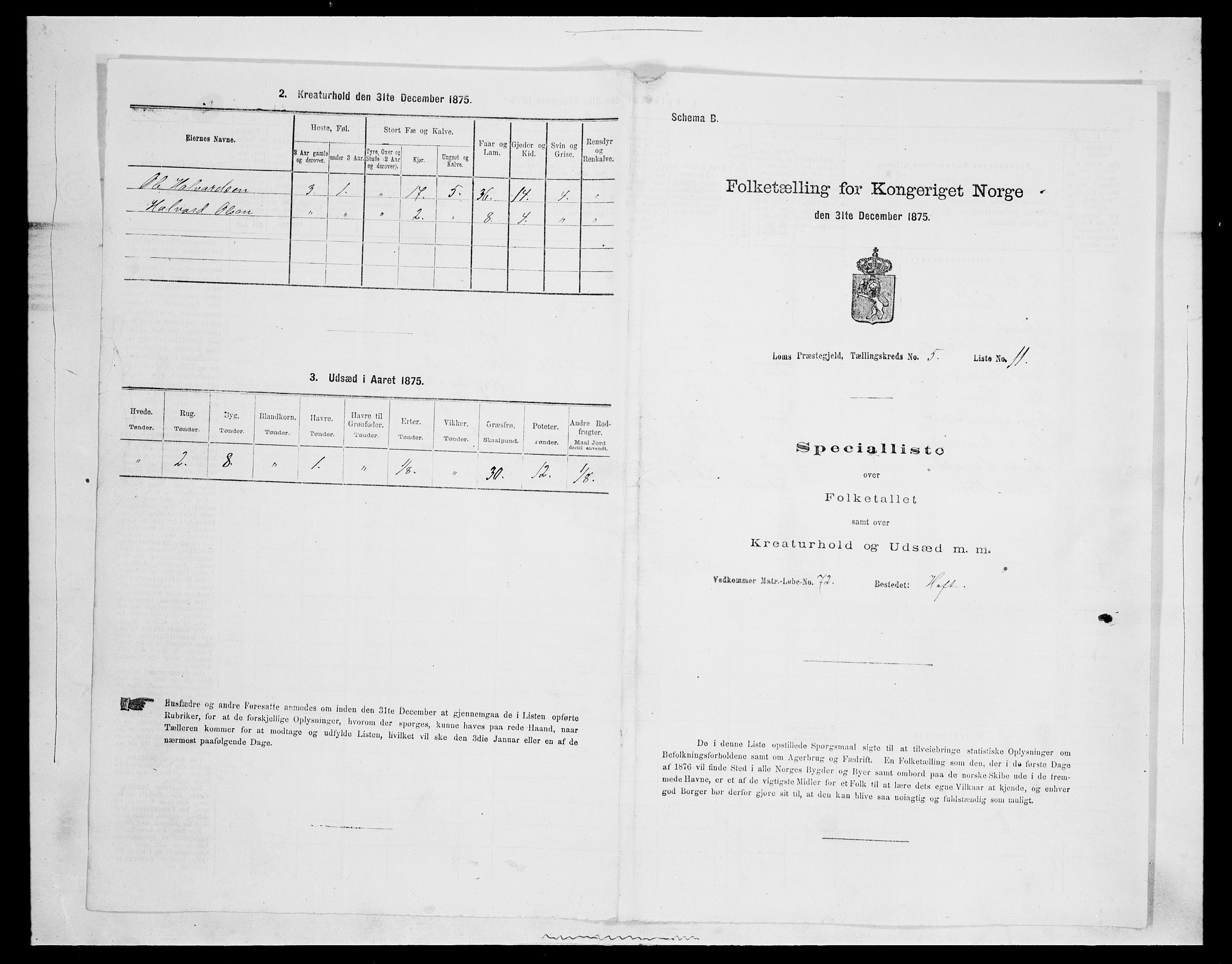 SAH, 1875 census for 0514P Lom, 1875, p. 763