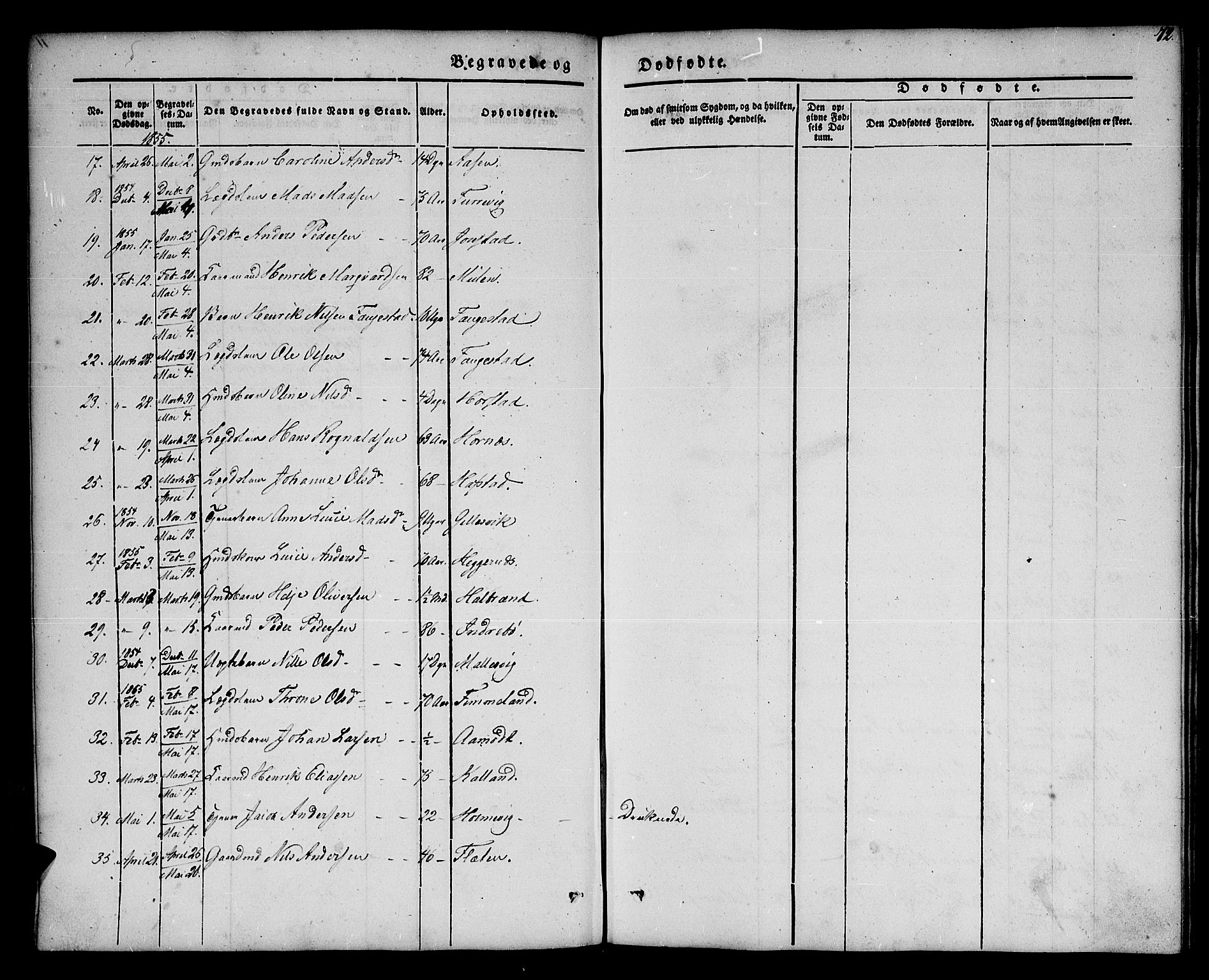 Førde sokneprestembete, SAB/A-79901/H/Haa/Haaa/L0008: Parish register (official) no. A 8, 1843-1860, p. 72