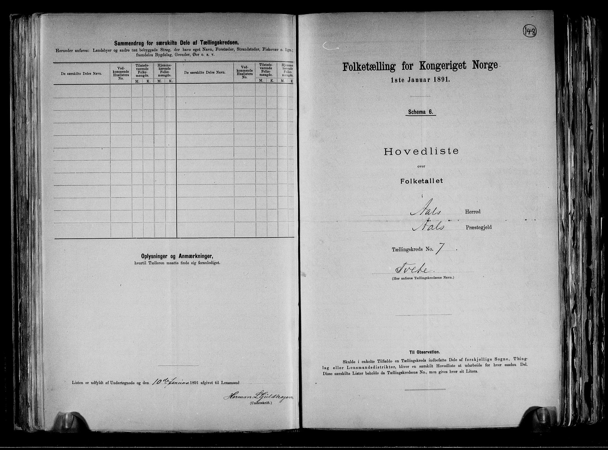 RA, 1891 census for 0619 Ål, 1891, p. 18