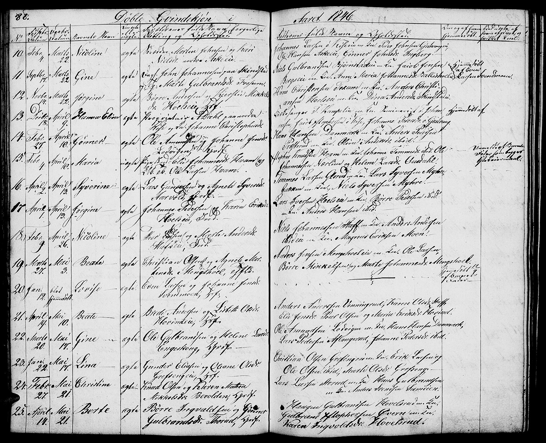 Nes prestekontor, Hedmark, AV/SAH-PREST-020/L/La/L0004: Parish register (copy) no. 4, 1832-1861, p. 88