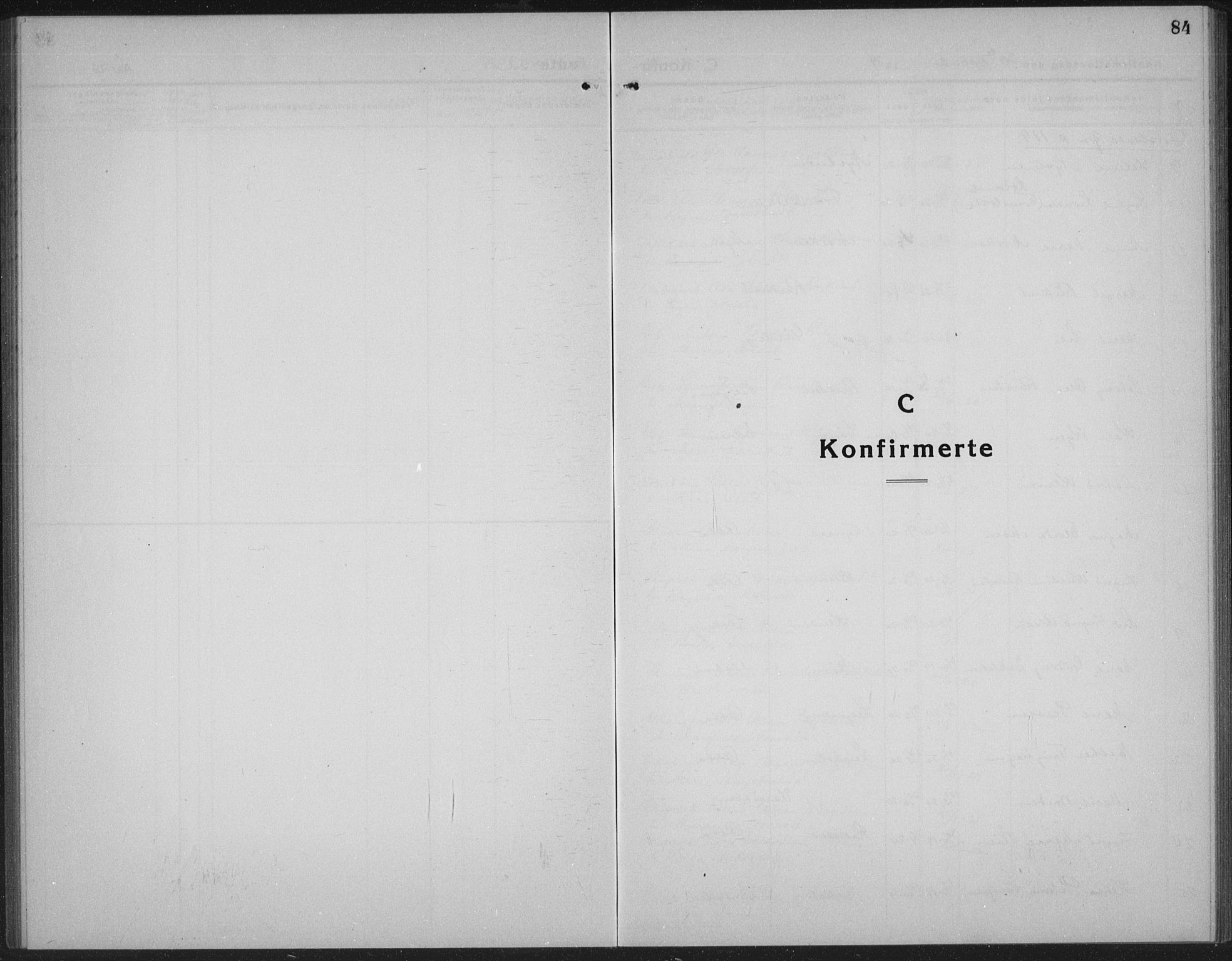 Sel prestekontor, SAH/PREST-074/H/Ha/Hab/L0002: Parish register (copy) no. 2, 1923-1939, p. 84