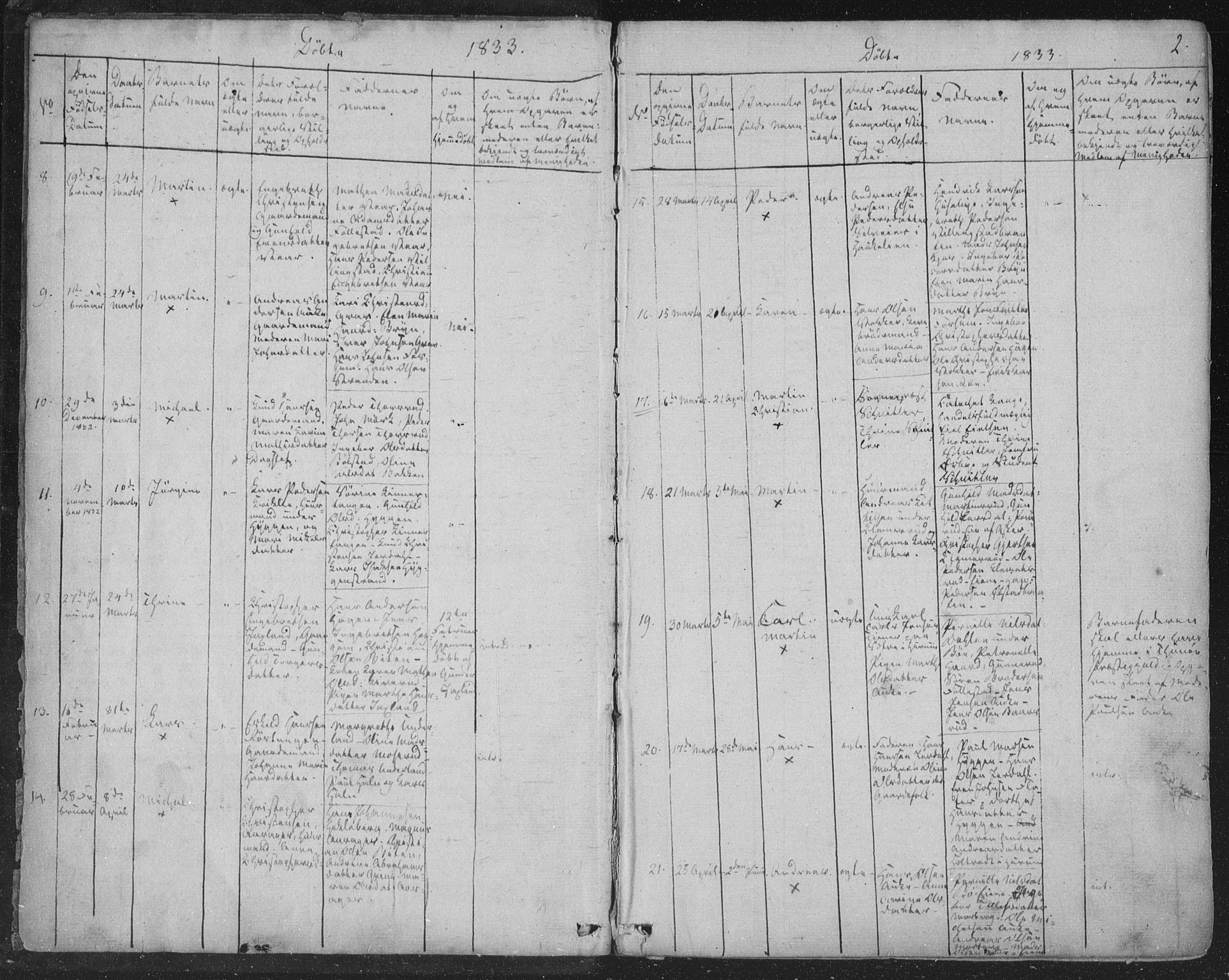 Røyken kirkebøker, AV/SAKO-A-241/F/Fa/L0005: Parish register (official) no. 5, 1833-1856, p. 2