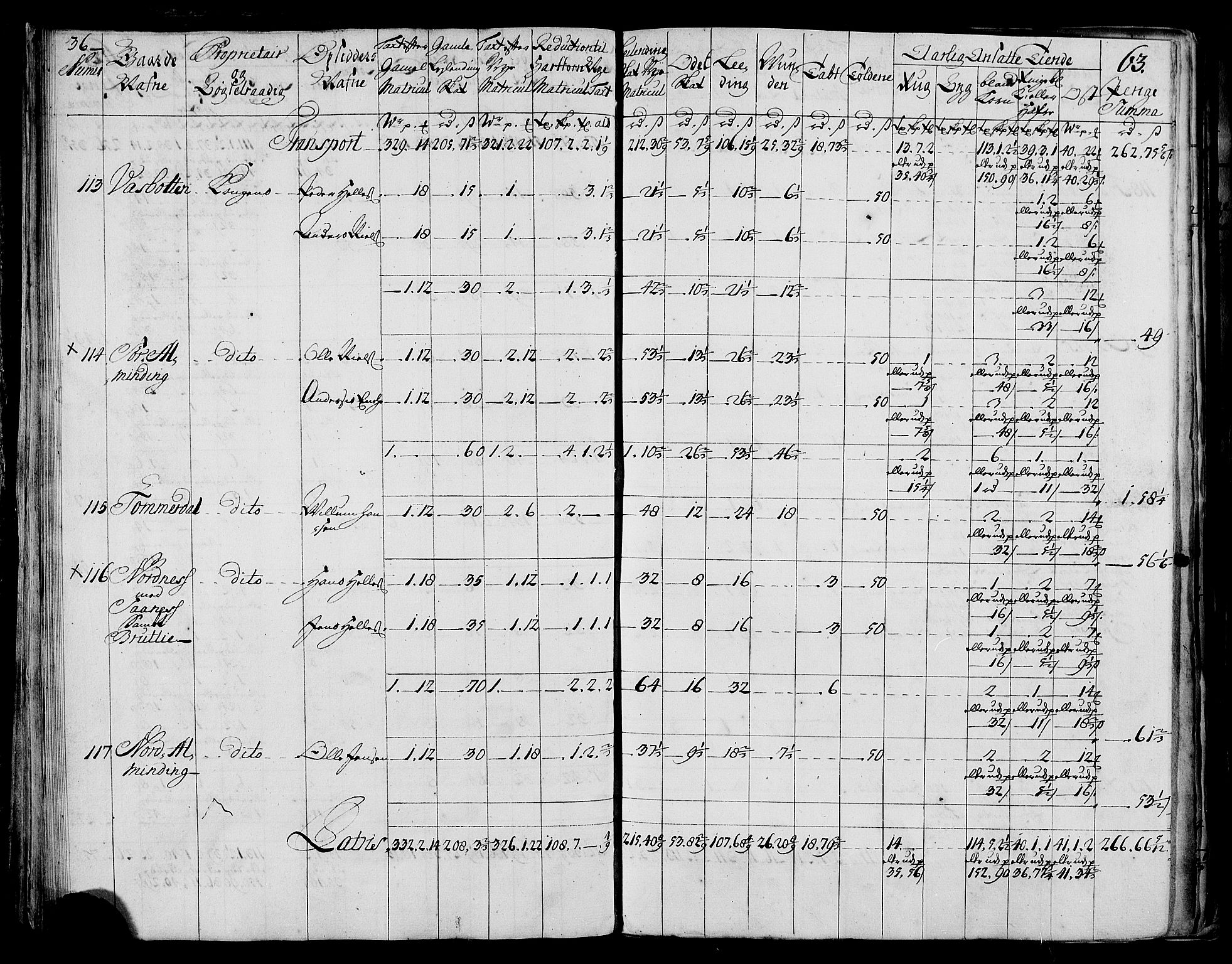 Rentekammeret inntil 1814, Realistisk ordnet avdeling, AV/RA-EA-4070/N/Nb/Nbf/L0173: Salten matrikkelprotokoll, 1723, p. 65