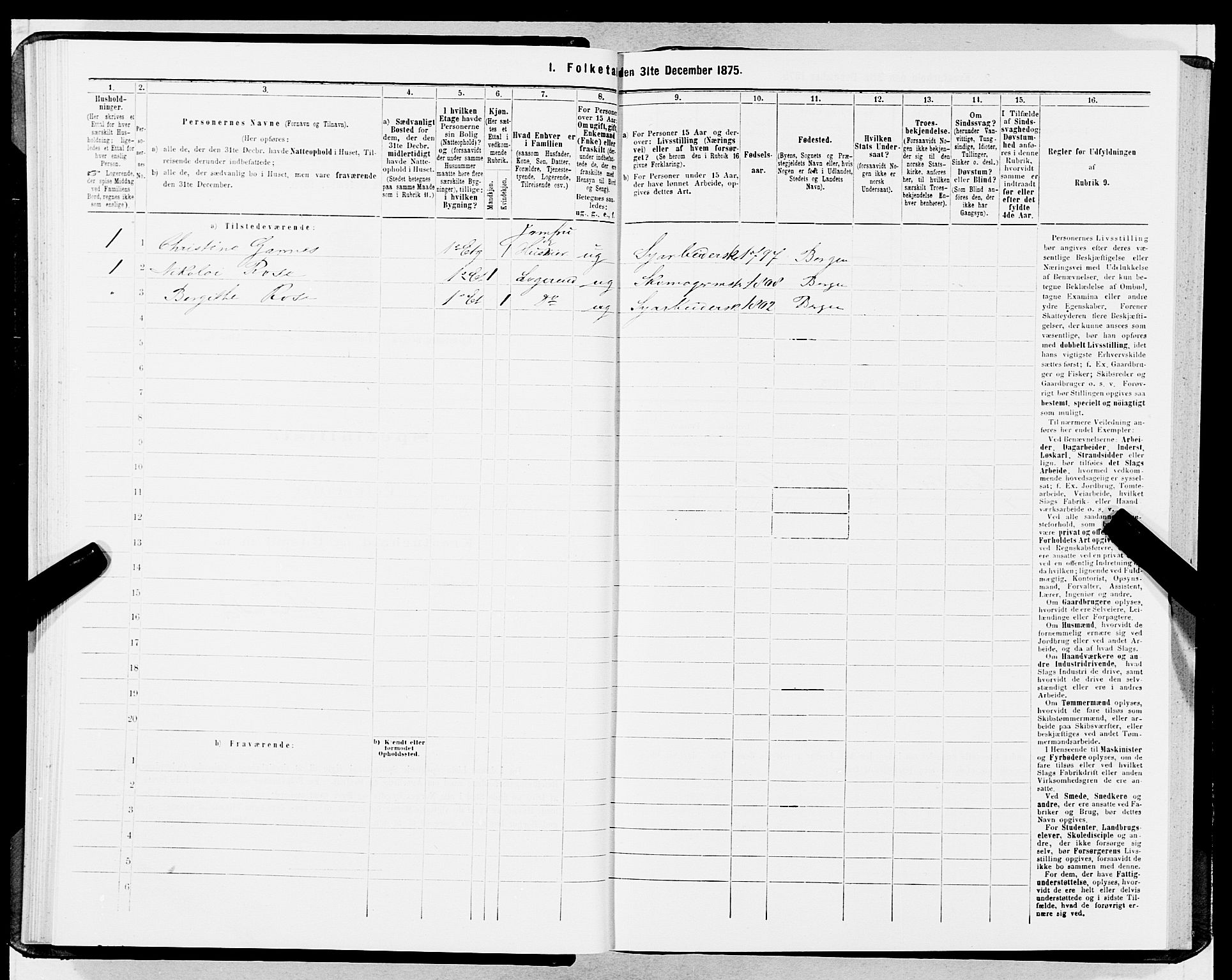 SAB, 1875 census for 1301 Bergen, 1875, p. 1624