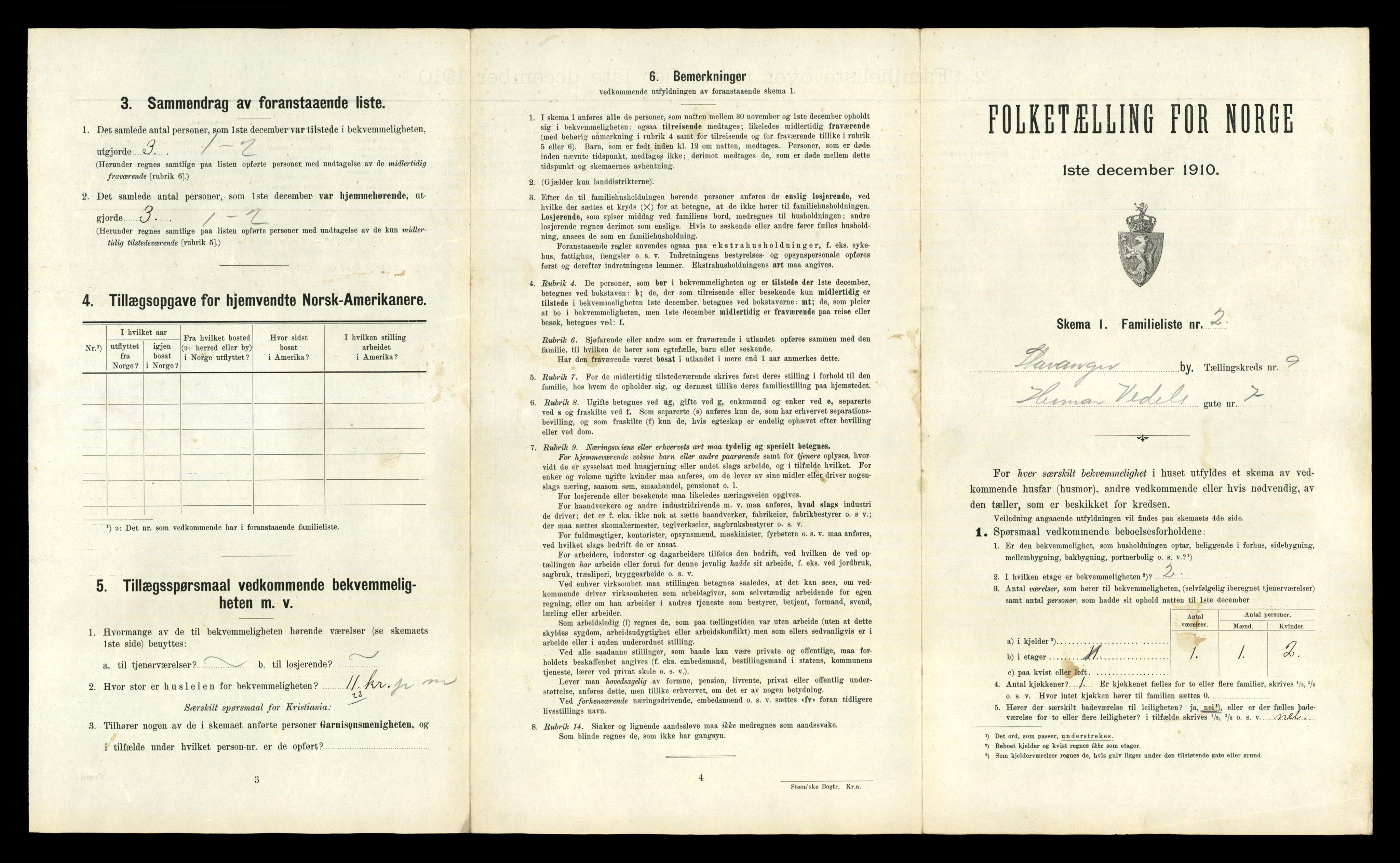 RA, 1910 census for Stavanger, 1910, p. 4724