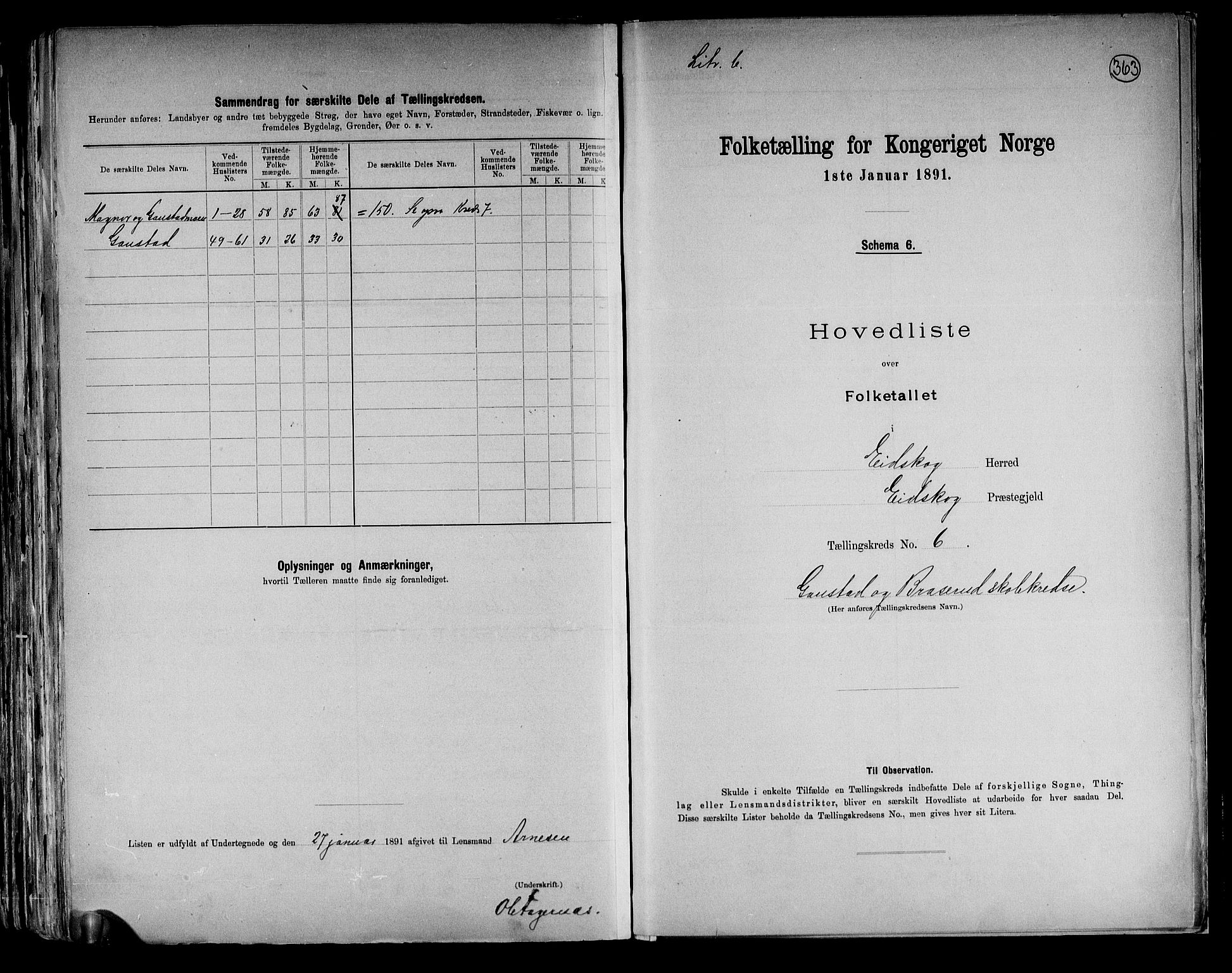 RA, 1891 census for 0420 Eidskog, 1891, p. 19