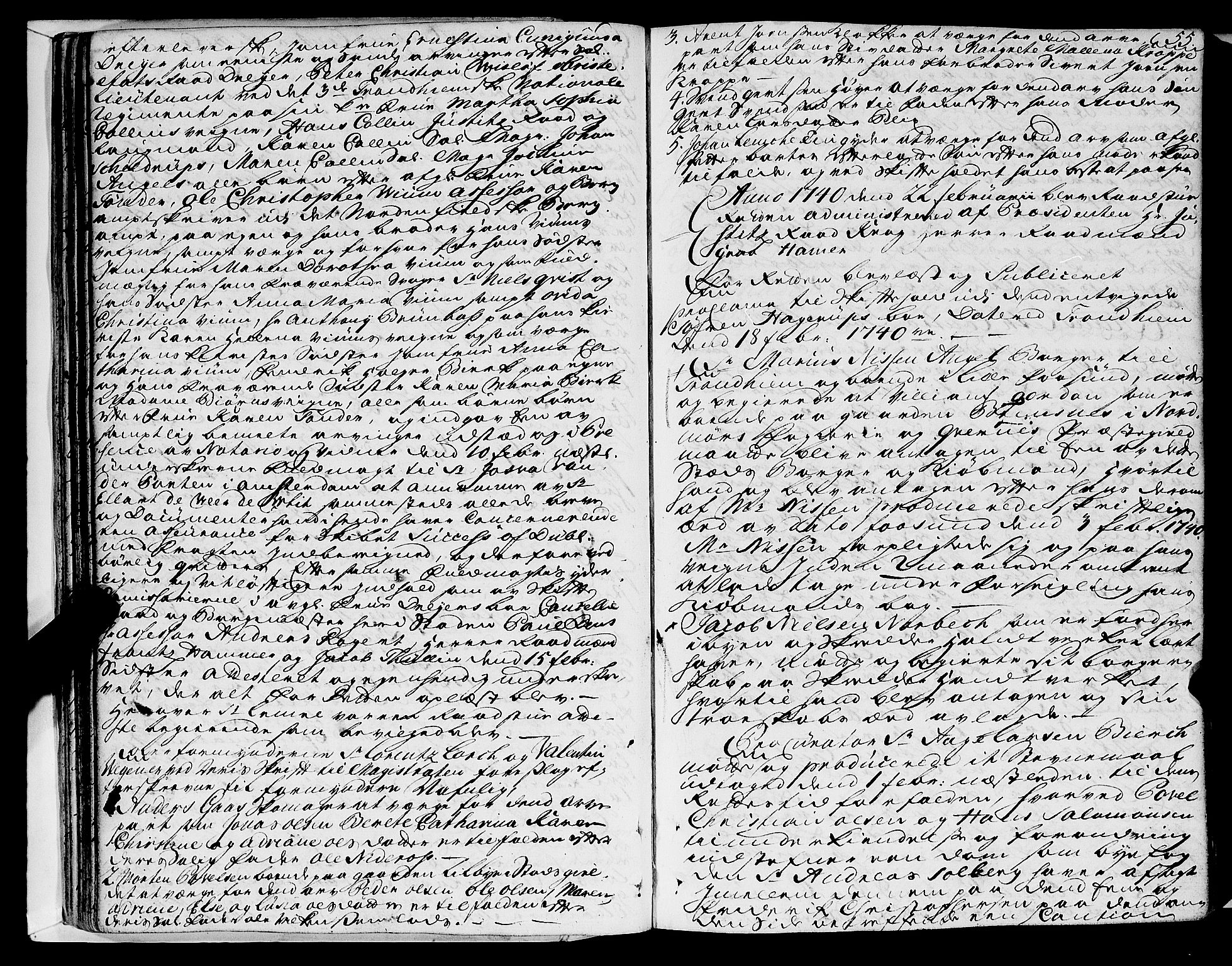 Trondheim magistrat, SAT/A-4372/A/Aa/L0014: Rådstueprotokoller, 1738-1743, p. 55