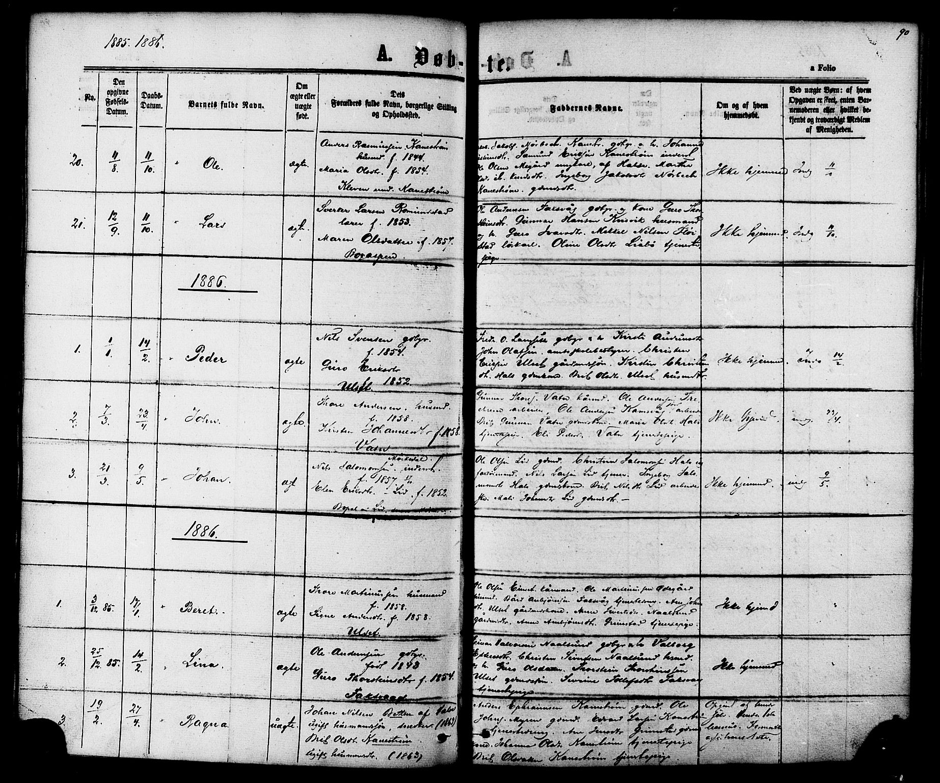 Ministerialprotokoller, klokkerbøker og fødselsregistre - Møre og Romsdal, AV/SAT-A-1454/587/L0999: Parish register (official) no. 587A01, 1864-1886, p. 90