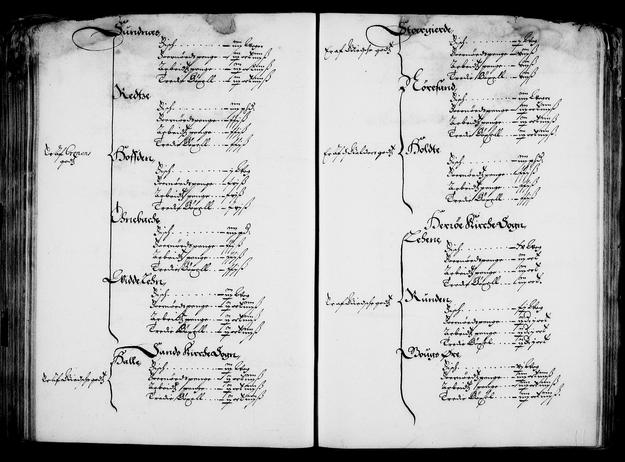 Rentekammeret inntil 1814, Realistisk ordnet avdeling, AV/RA-EA-4070/On/L0001/0001: Statens gods / [Jj 1]: Jordebok over Hannibal Sehesteds gods, 1651, p. 182