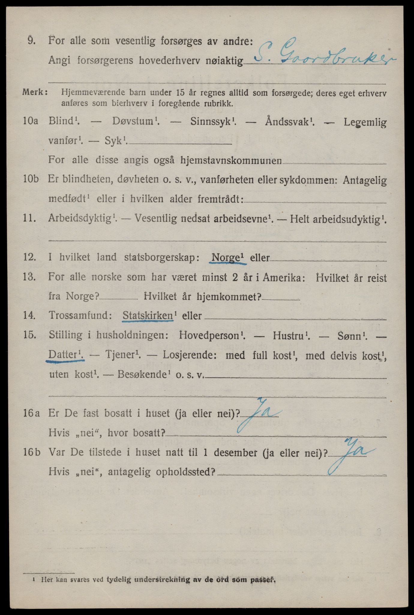 SAKO, 1920 census for Hjartdal, 1920, p. 4043
