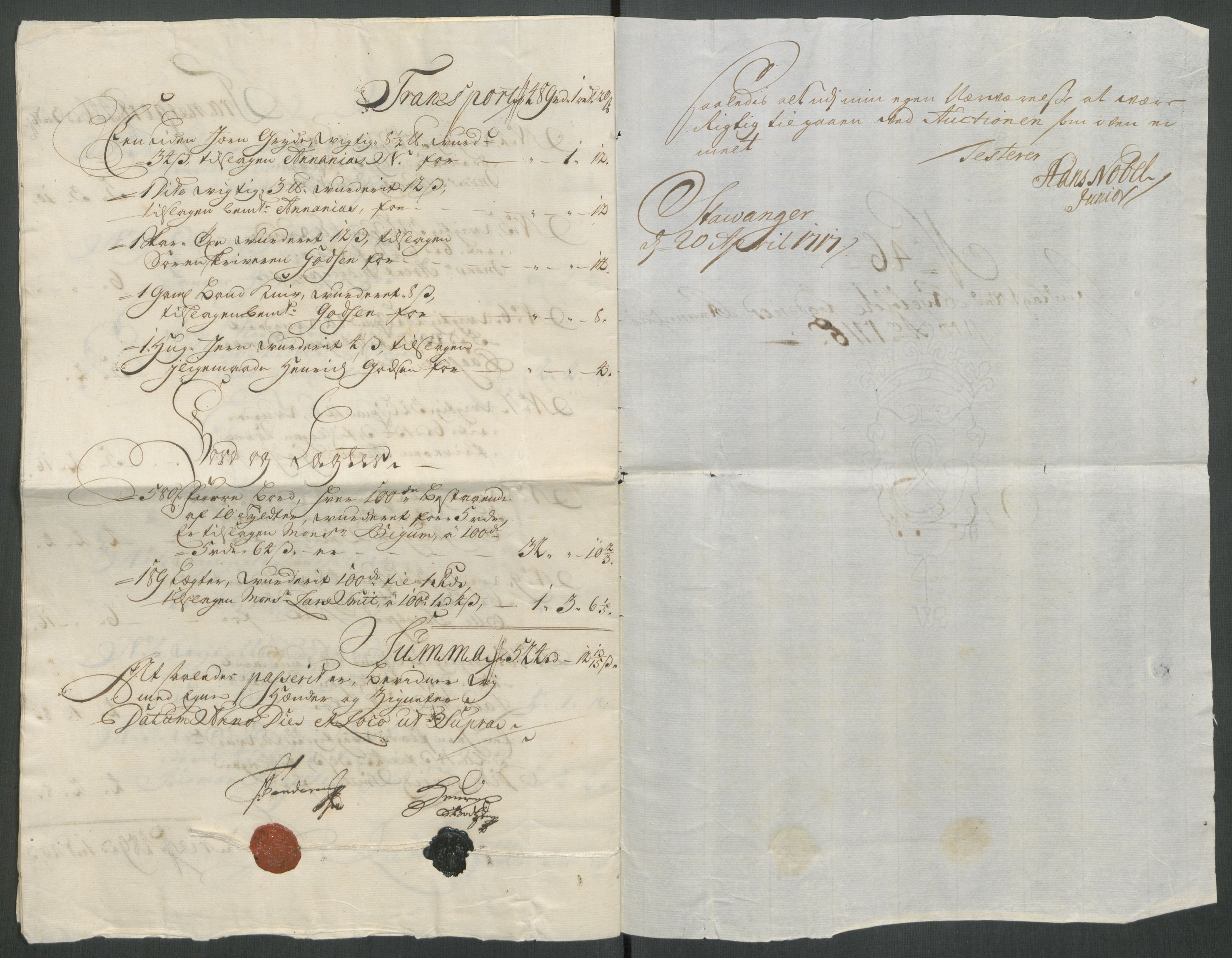 Rentekammeret inntil 1814, Reviderte regnskaper, Fogderegnskap, AV/RA-EA-4092/R47/L2868: Fogderegnskap Ryfylke, 1715, p. 299