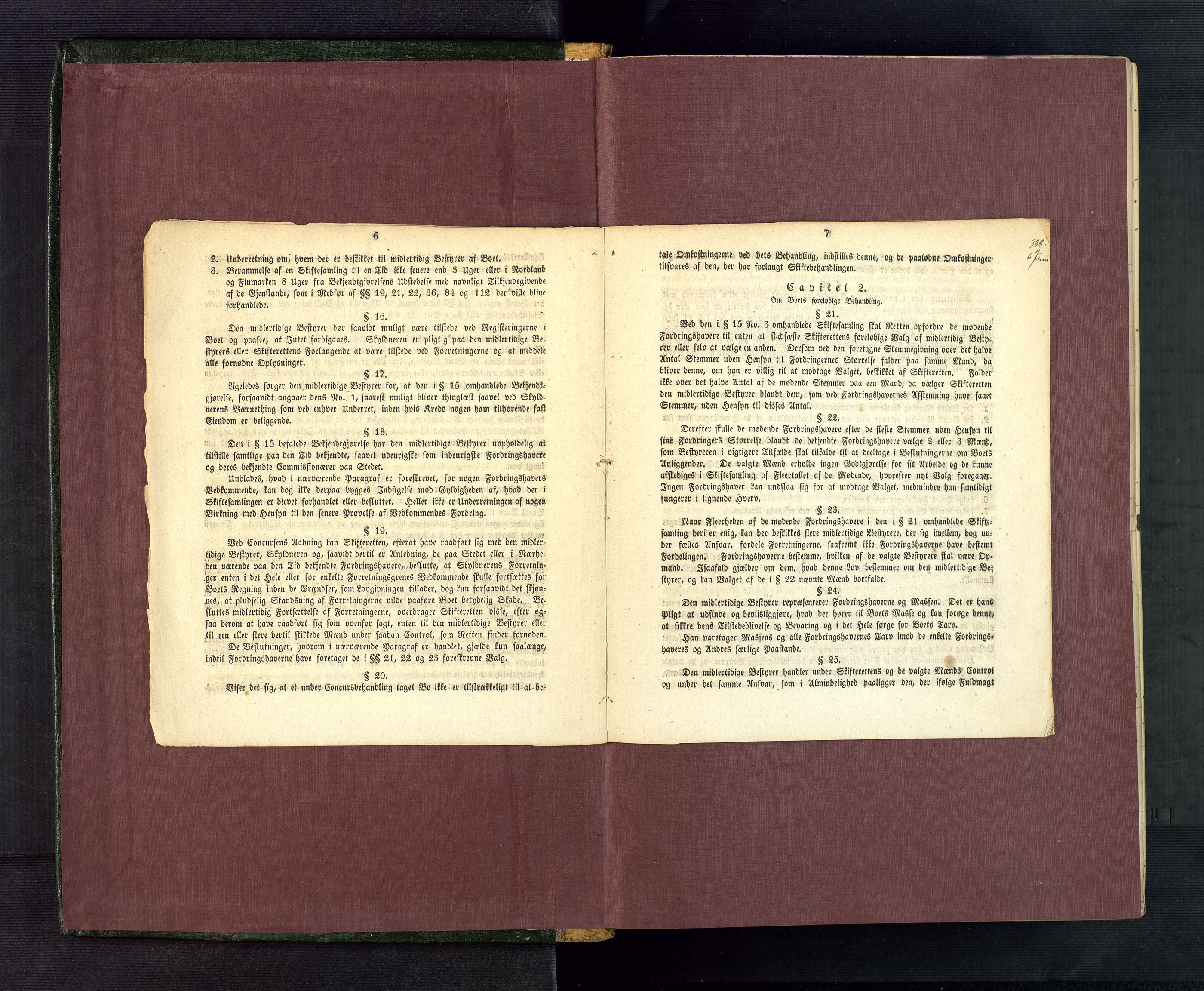 Vestre Nedenes/Sand sorenskriveri, SAK/1221-0010/H/Hc/L0006: Skifteforhandlingsprotokoll nr. 4, 1879-1894, p. 6-7