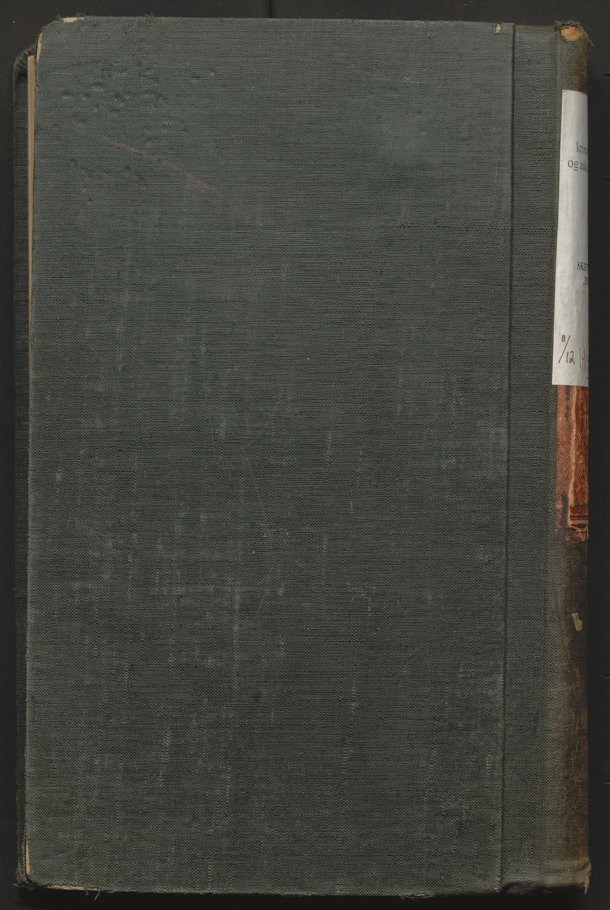 Aker kriminaldommer, skifte- og auksjonsforvalterembete, AV/SAO-A-10452/H/He/L0005: Utlodningsprotokoll, 1915-1919